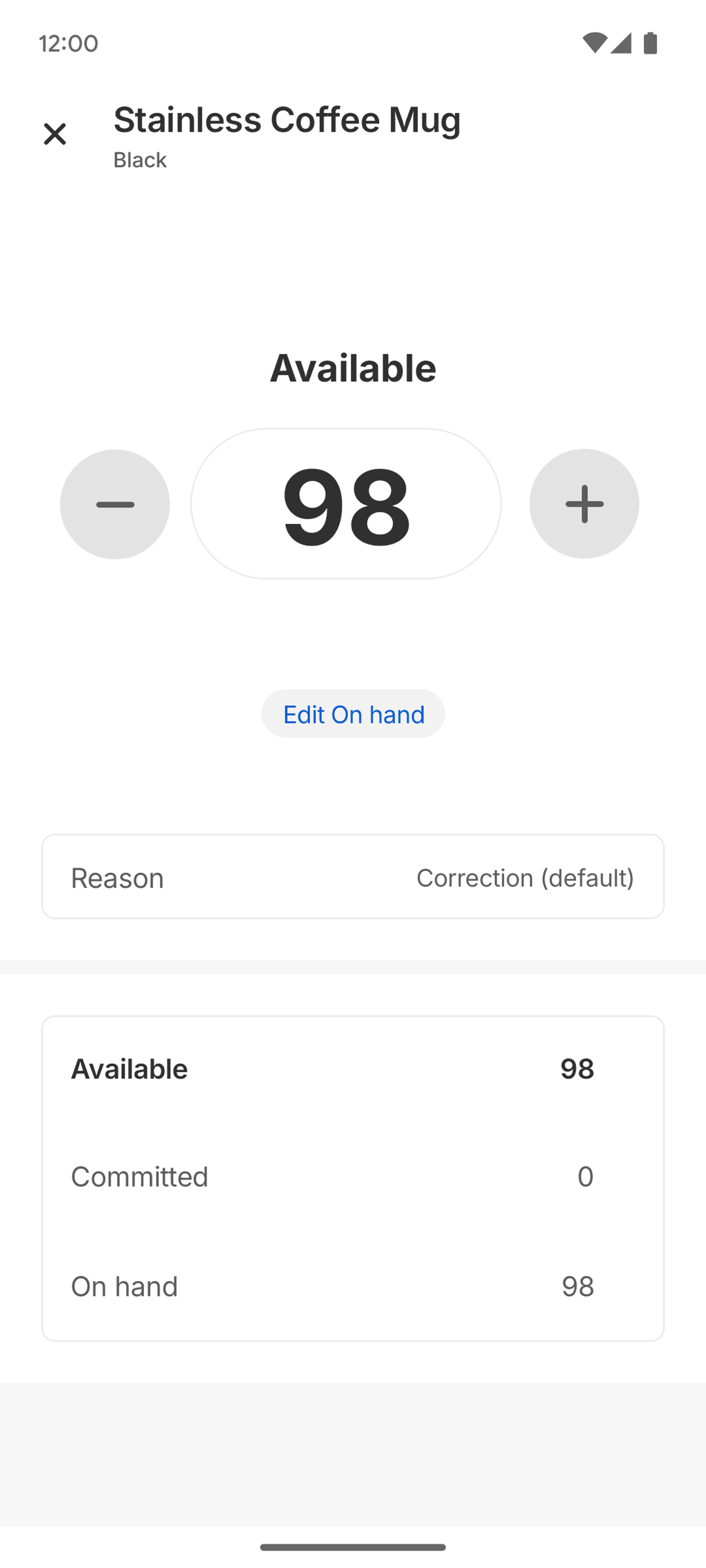Shopify Android Business interface screenshot 22