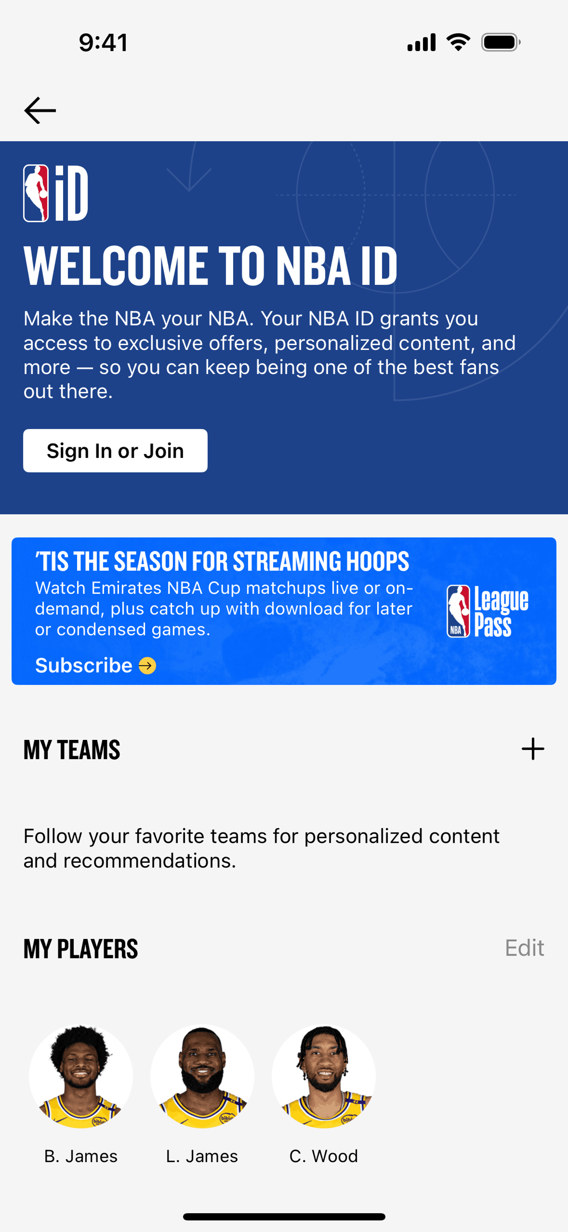 NBA iOS Sports interface screenshot 15