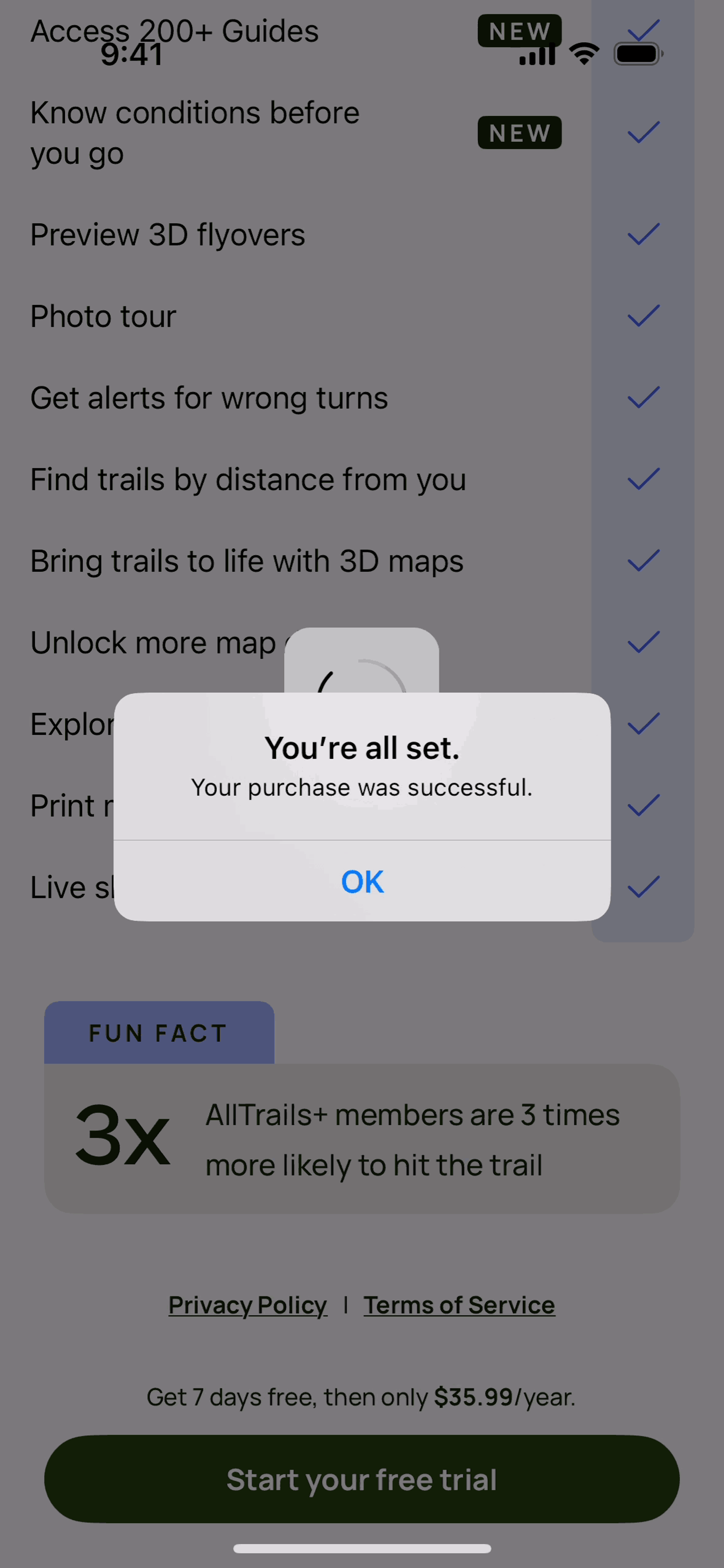 AllTrails iOS Health & Fitness interface screenshot 19