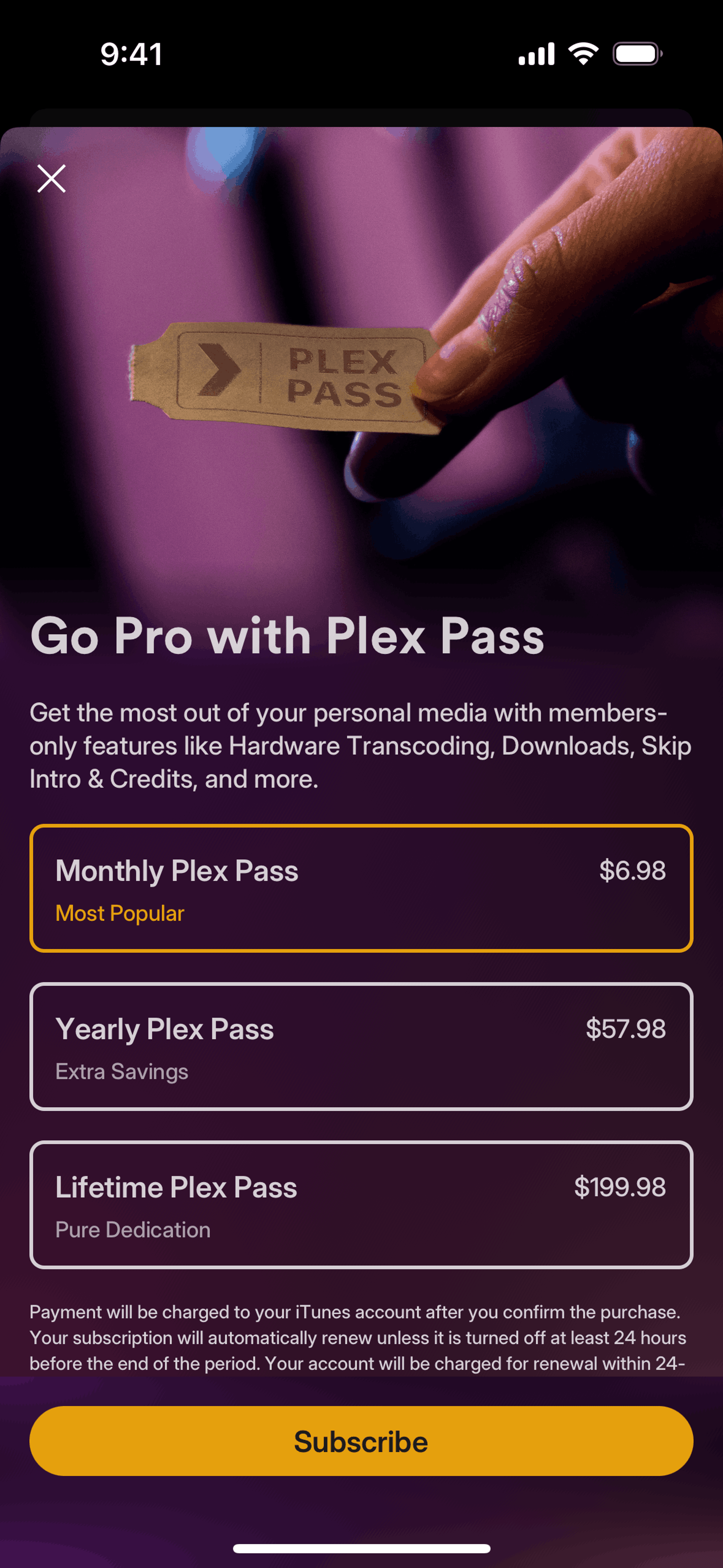 Plex iOS Entertainment interface screenshot 14