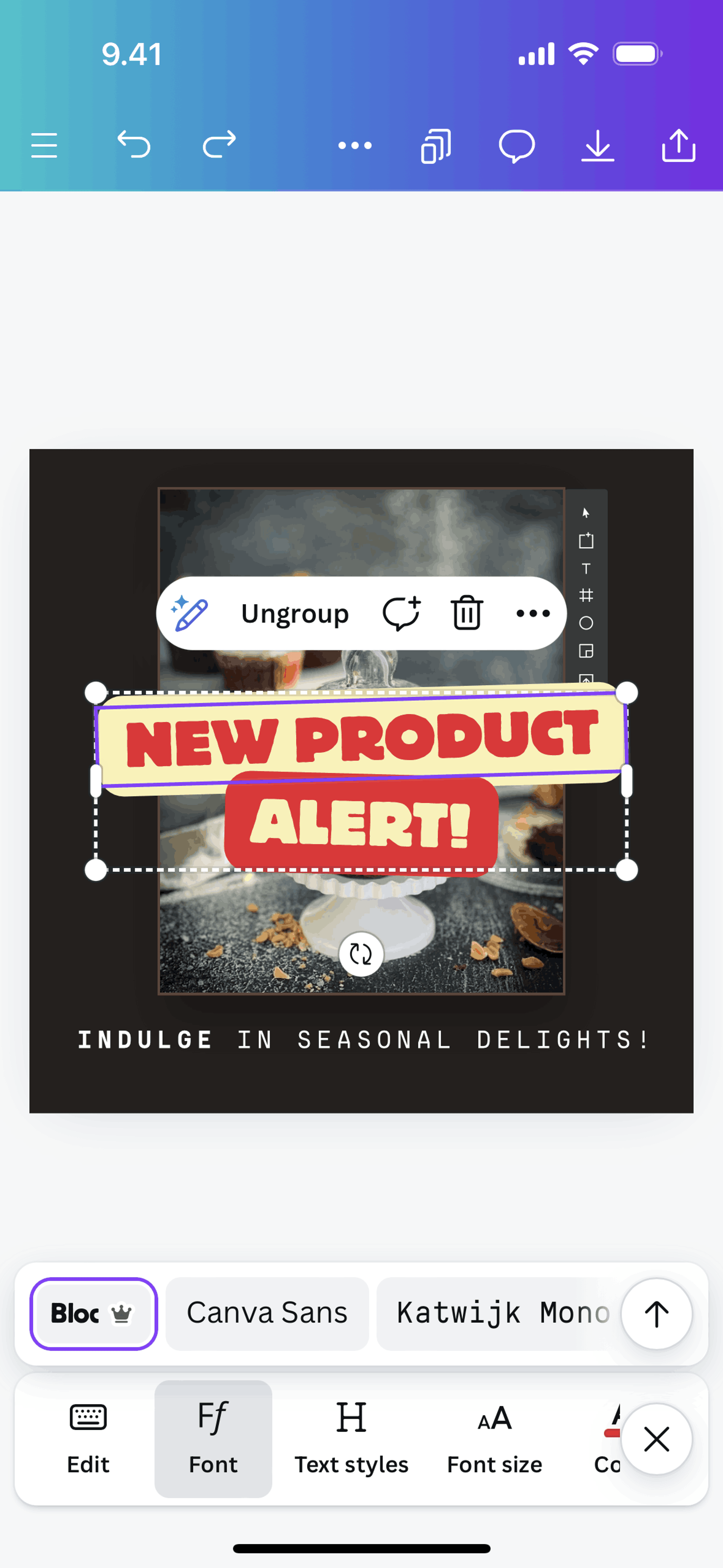 Canva iOS Photo & Video interface screenshot 6