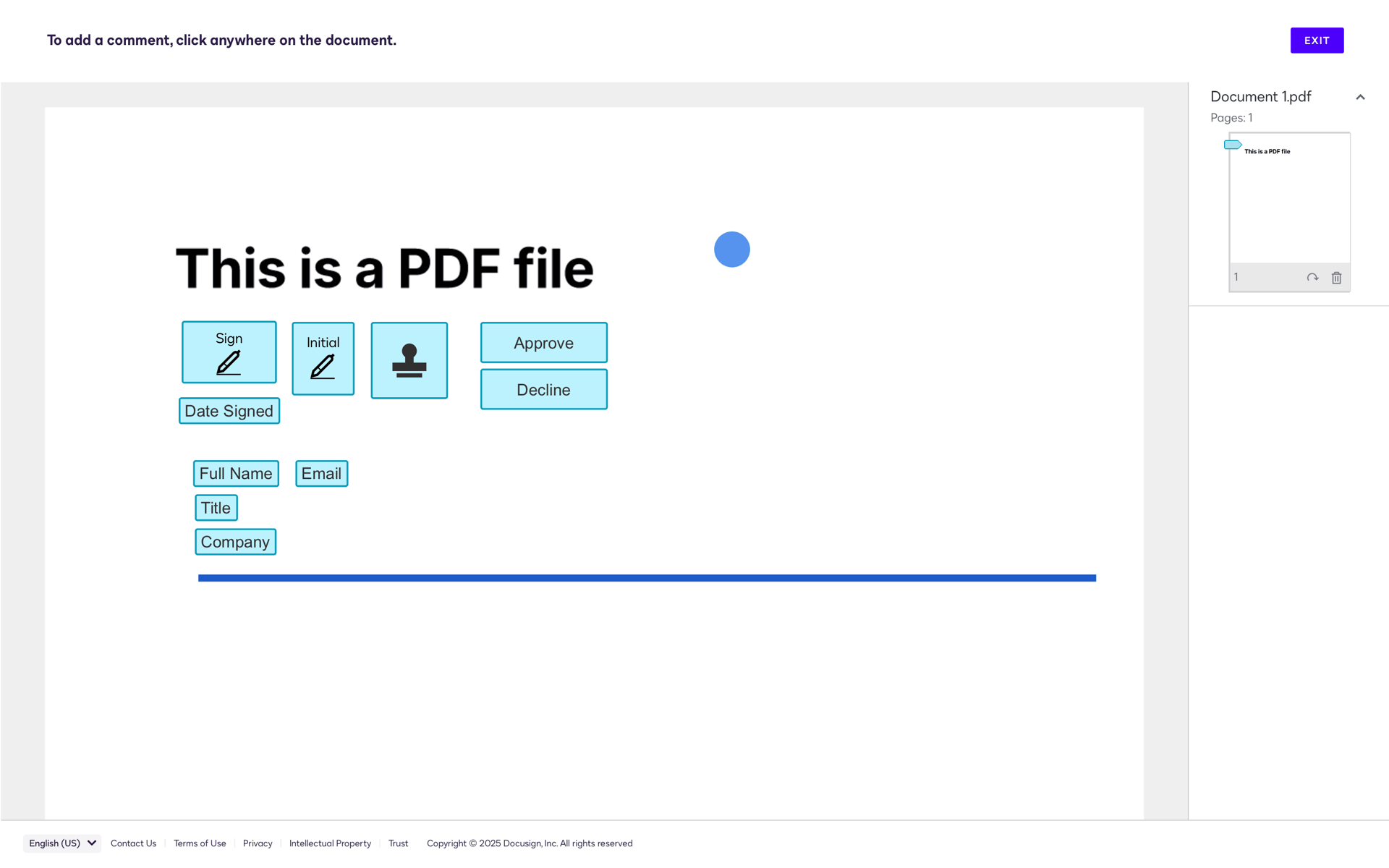 Docusign Web Business interface screenshot 11
