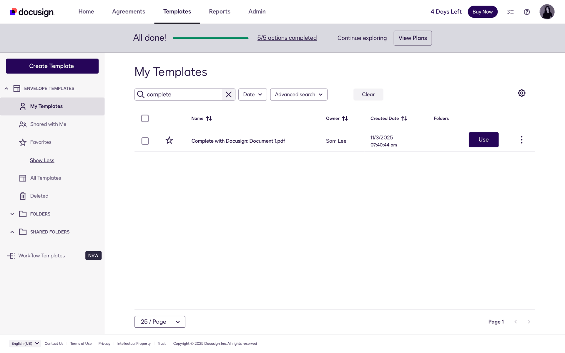 Docusign Web Business interface screenshot 20