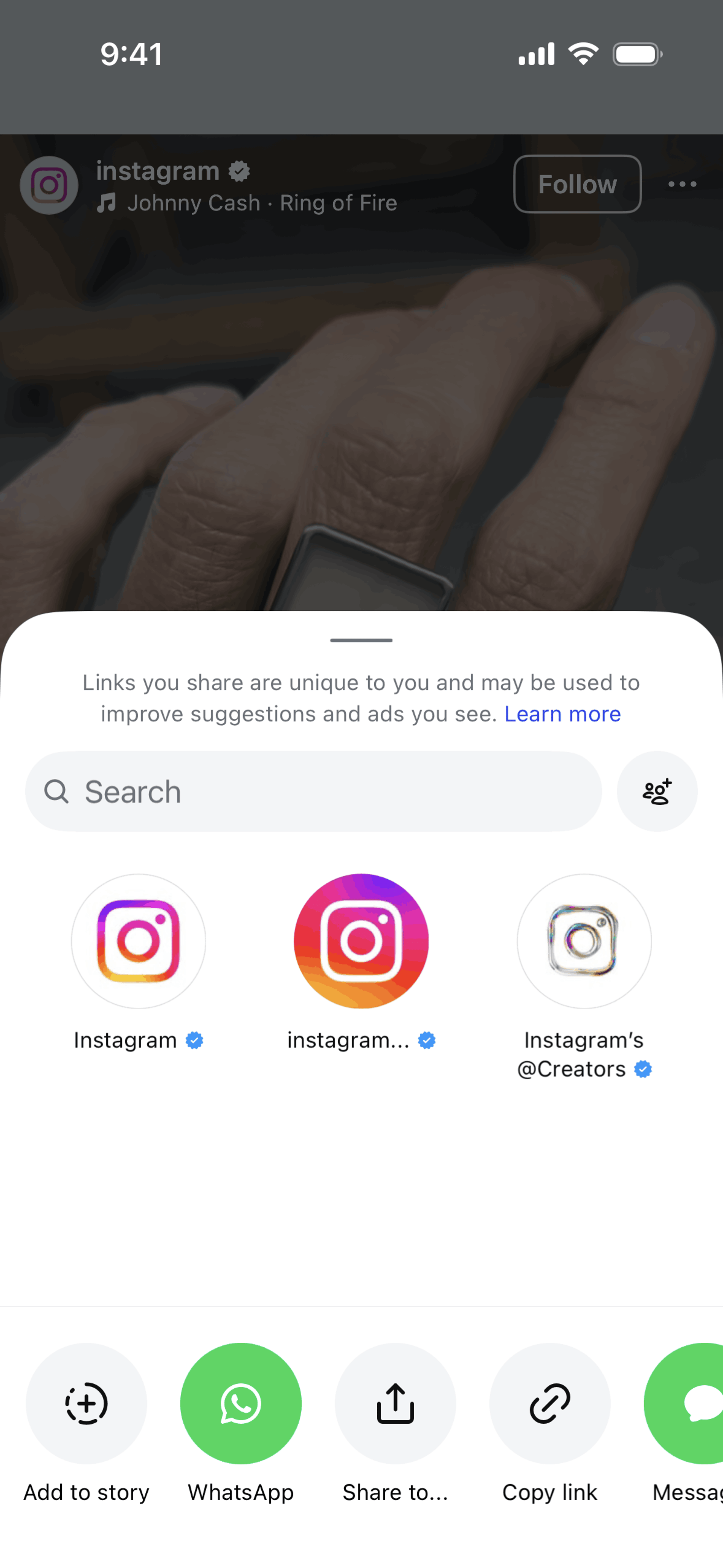 Instagram iOS Photo & Video interface screenshot 18