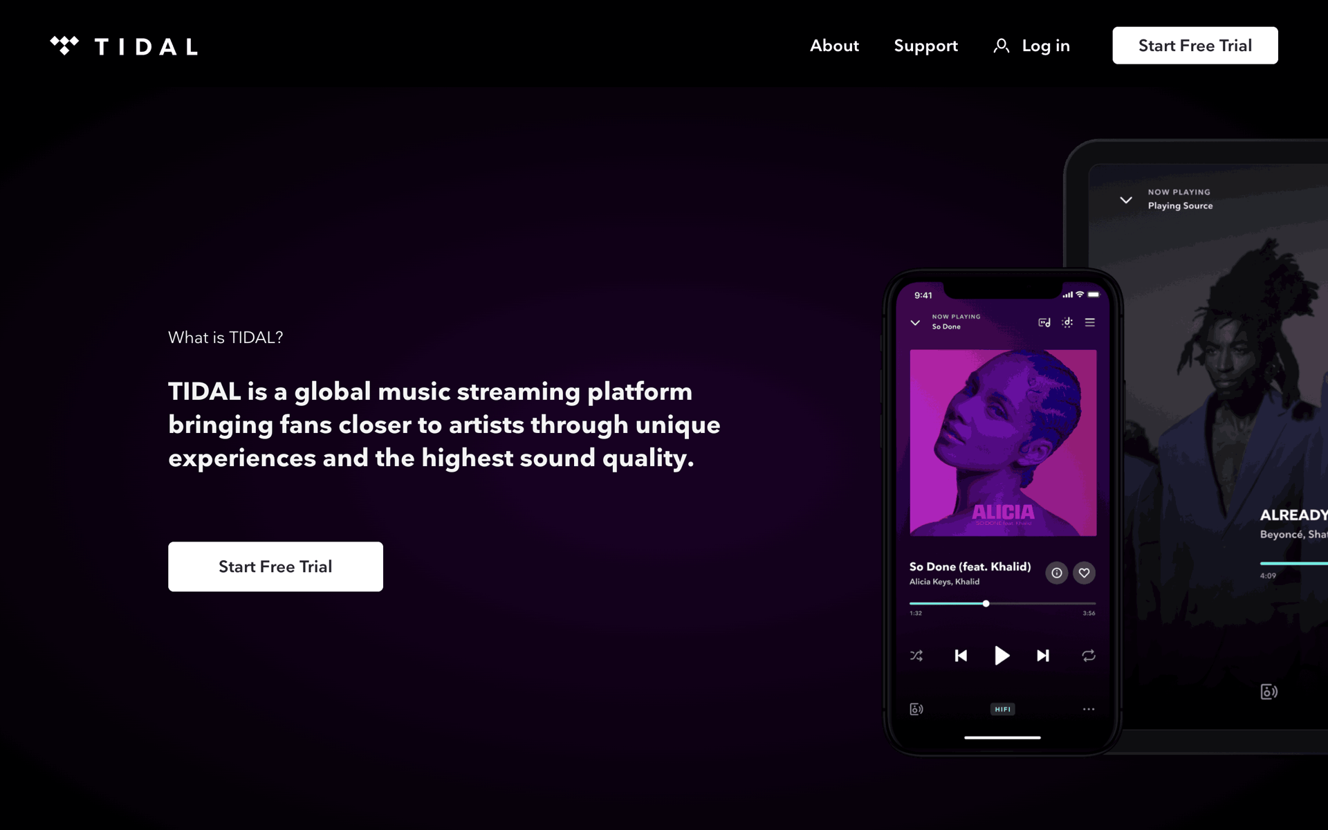 TIDAL Web Music & Audio interface screenshot 22