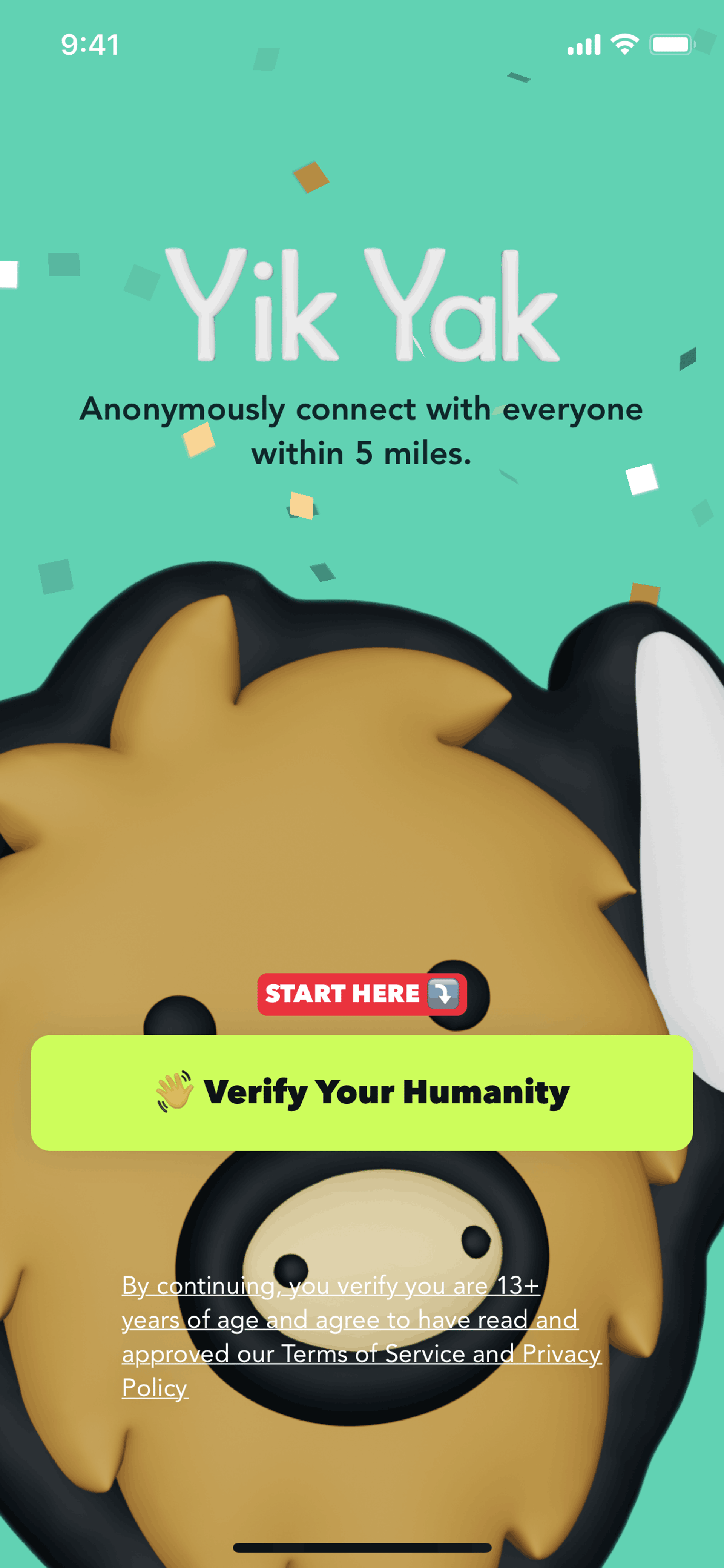 Yik Yak iOS Social Networking interface screenshot 6