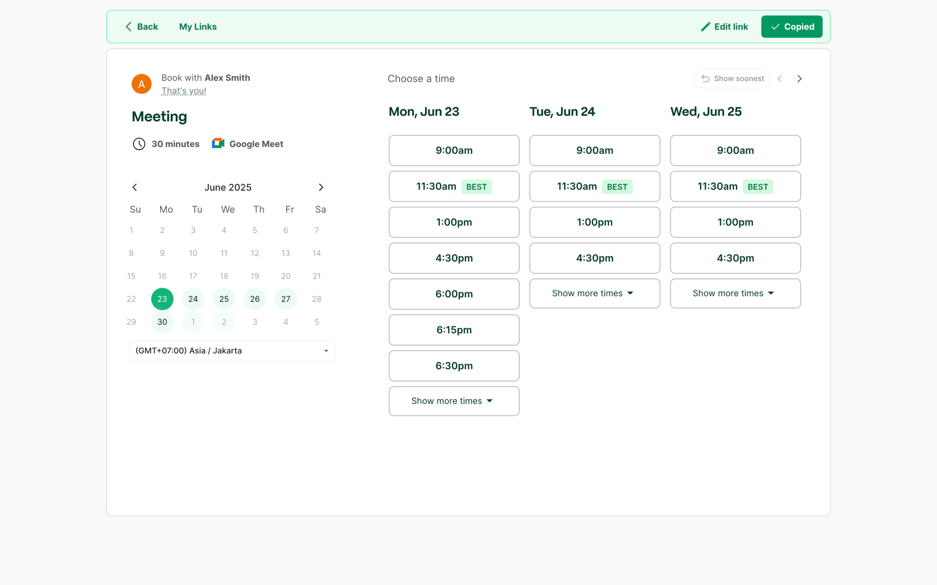 Clockwise Web Productivity interface screenshot 4