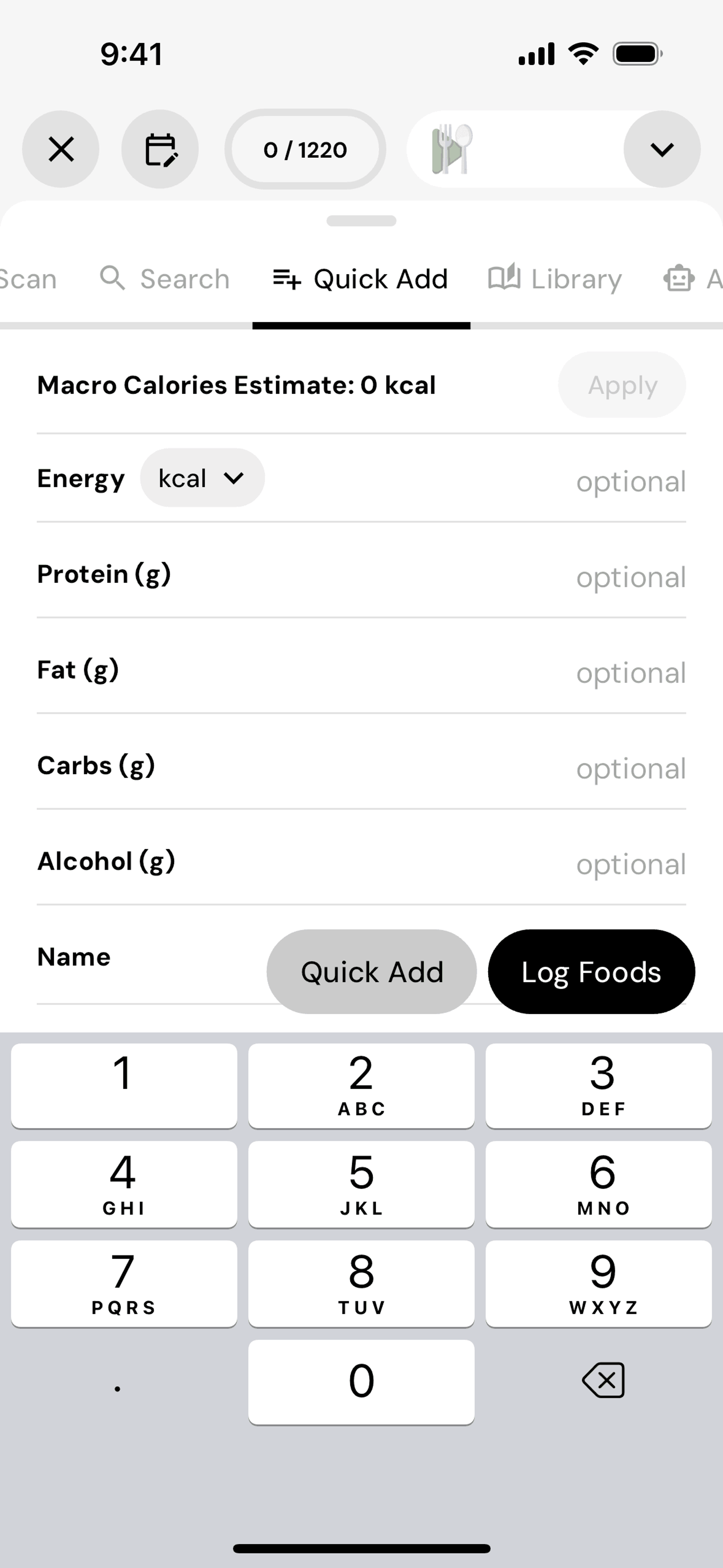 MacroFactor iOS Health & Fitness interface screenshot 23