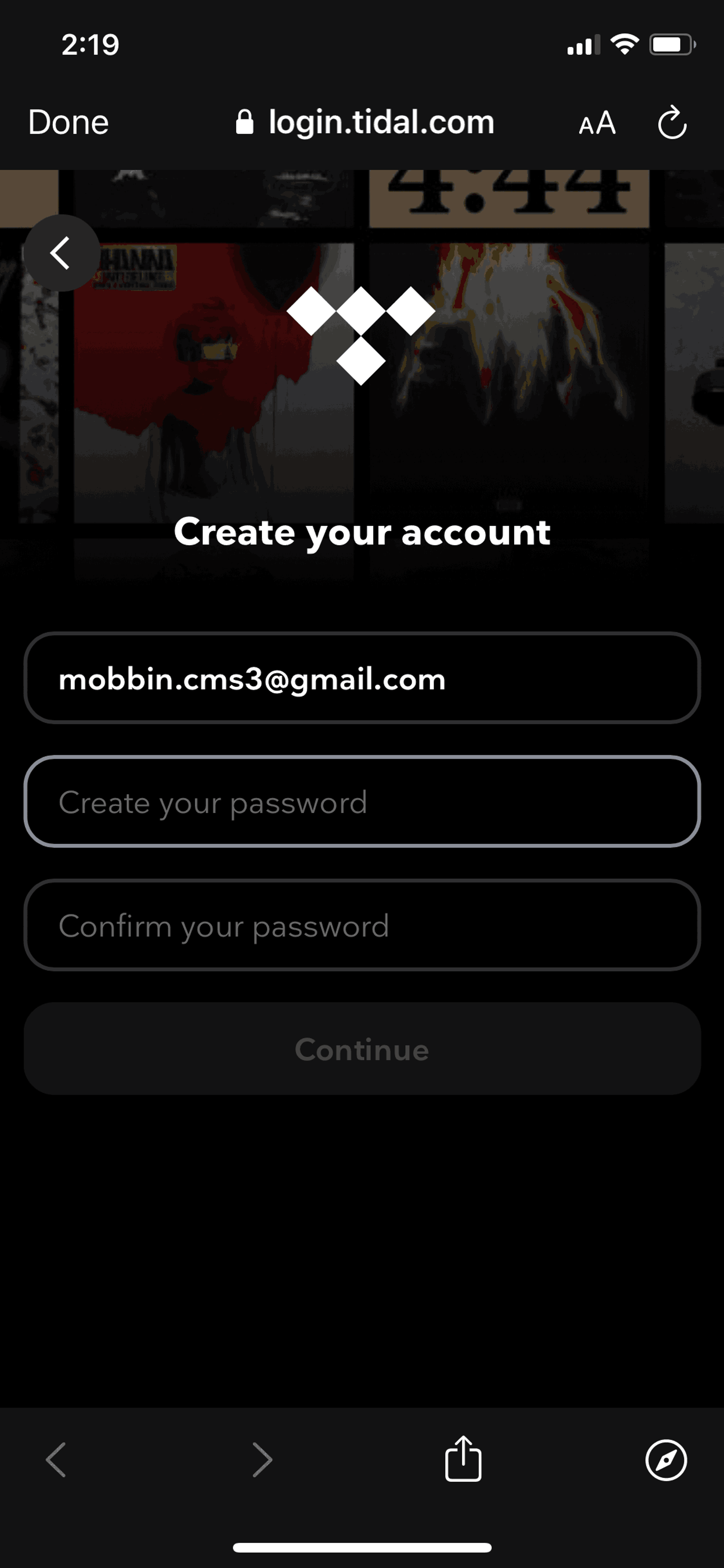 TIDAL iOS Music & Audio interface screenshot 6