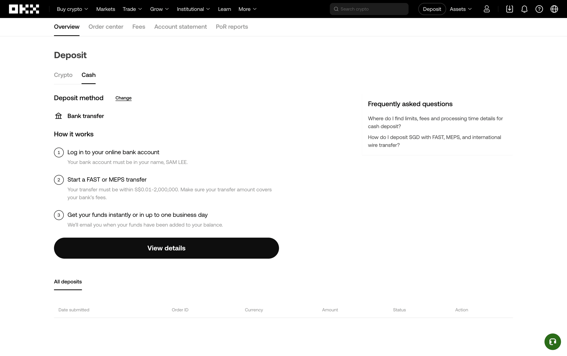 OKX Web Finance interface screenshot 23