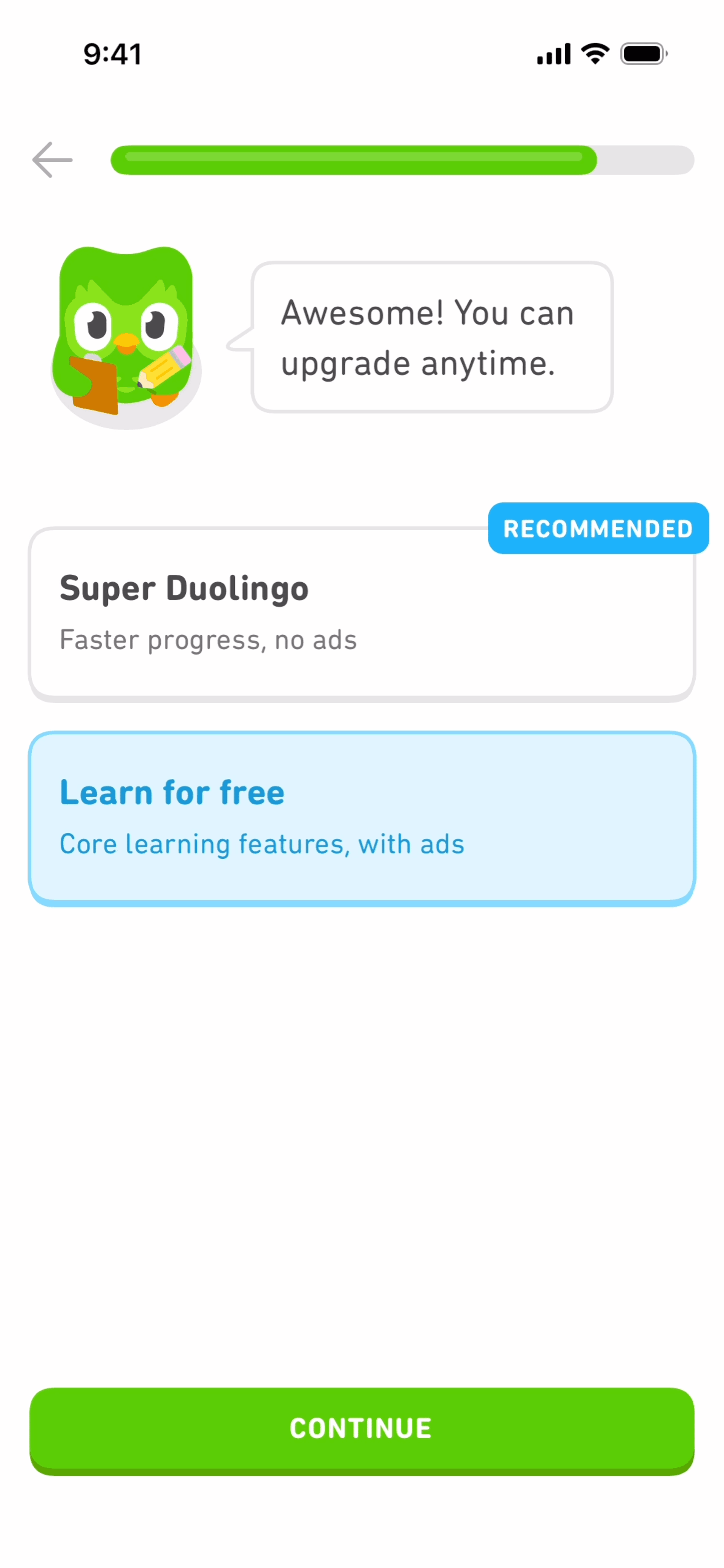 Duolingo iOS Education interface screenshot 18