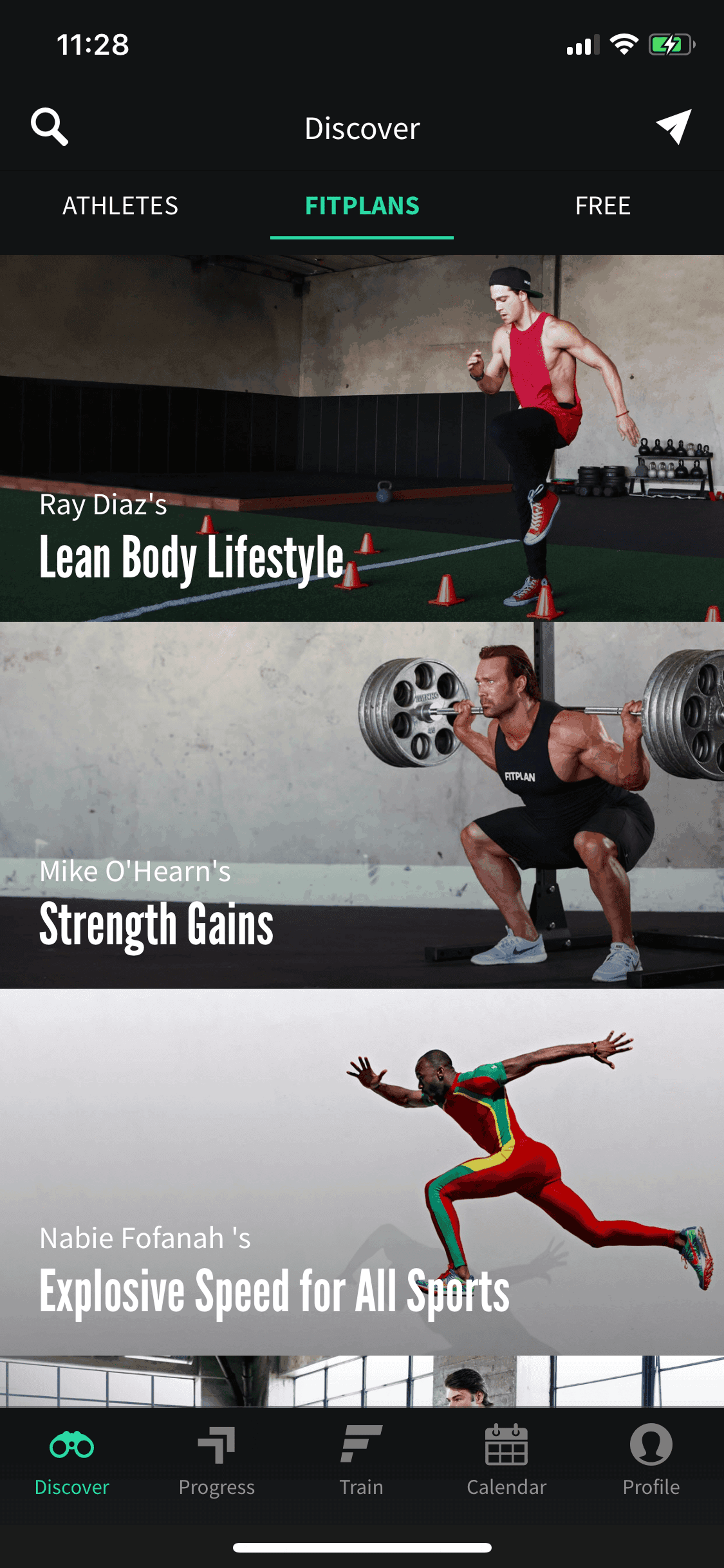 Fitplan iOS Health & Fitness interface screenshot 12