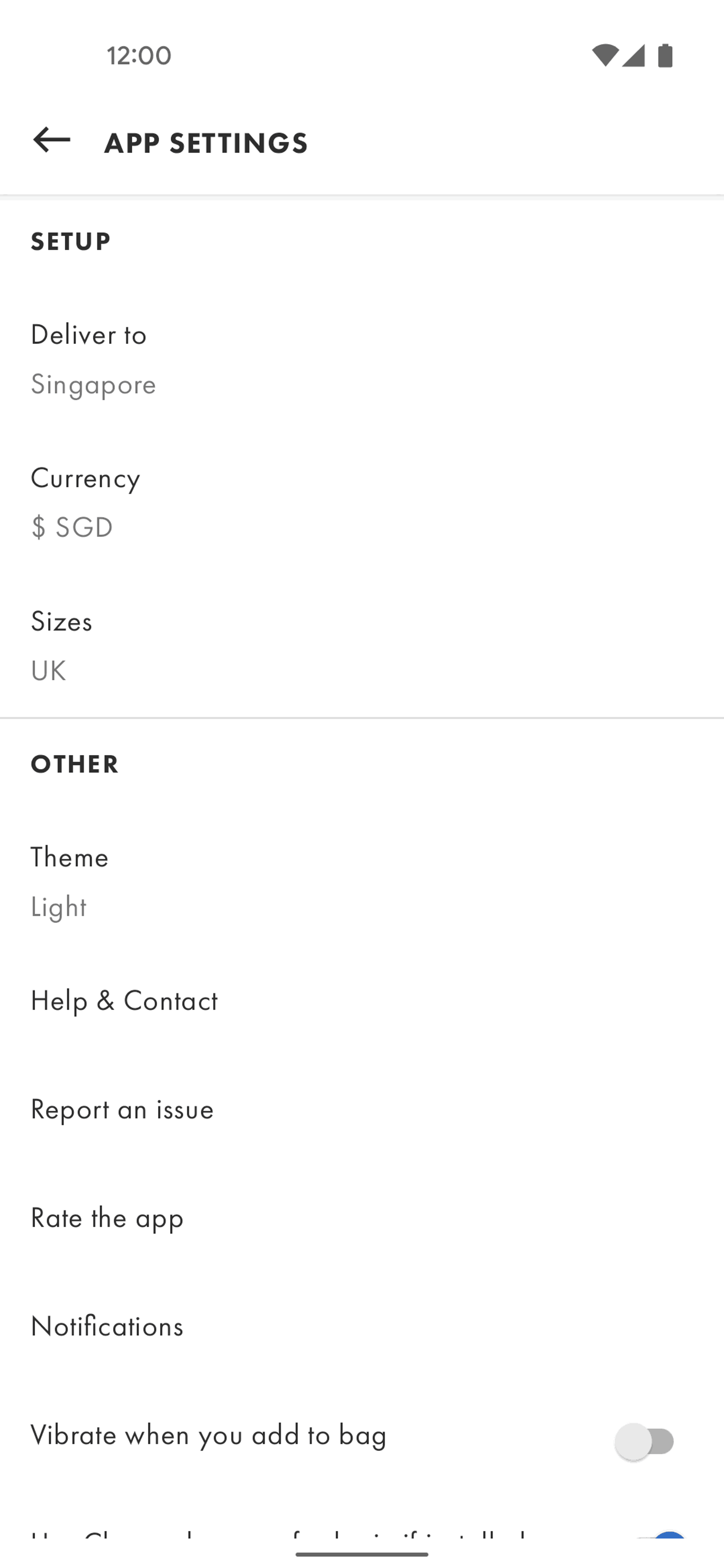 ASOS Android Shopping interface screenshot 6