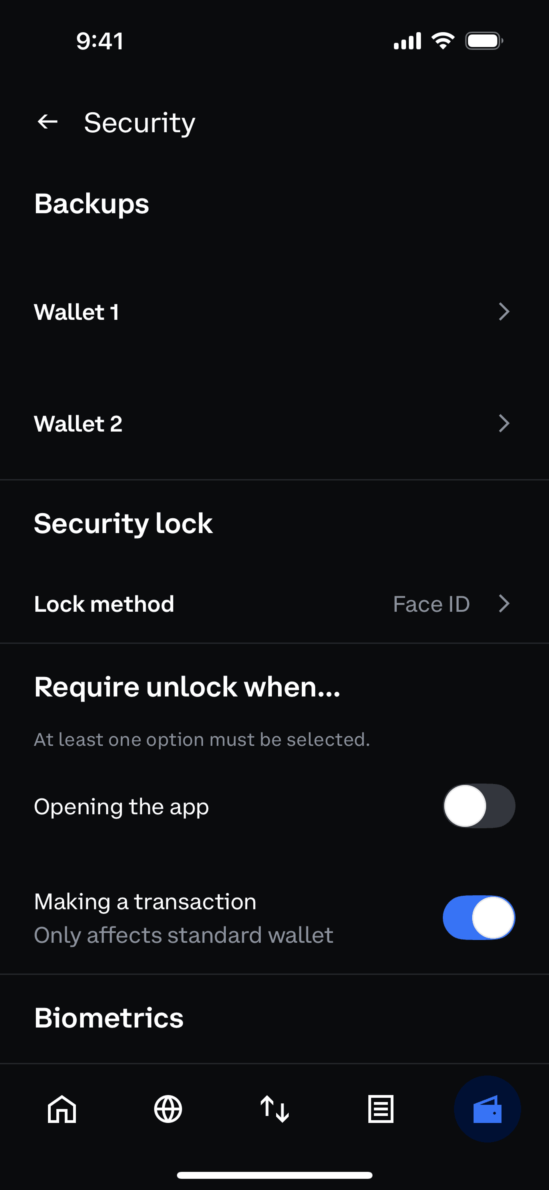 Coinbase Wallet iOS Finance interface screenshot 22