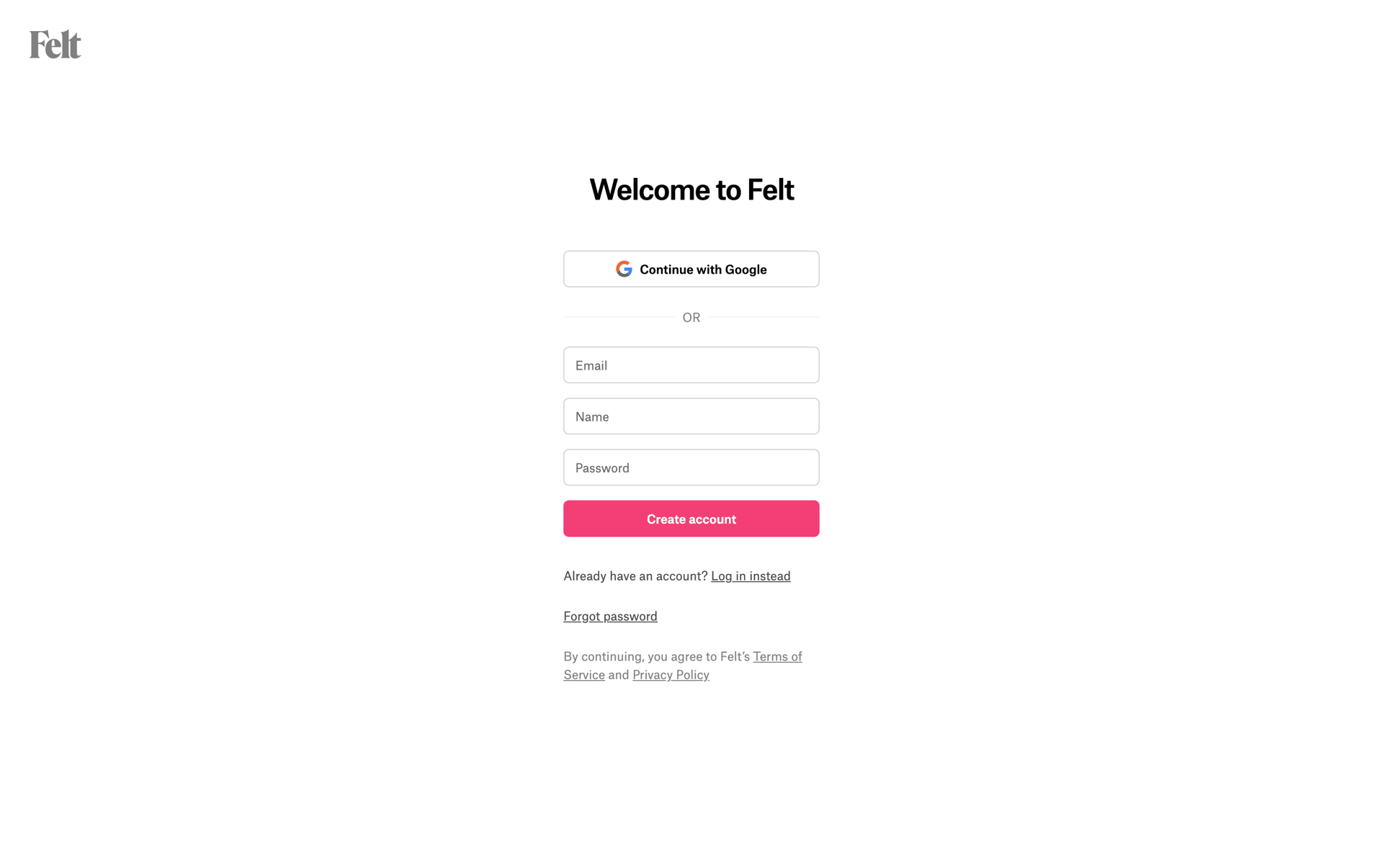 Felt Web mapping interface screenshot 2