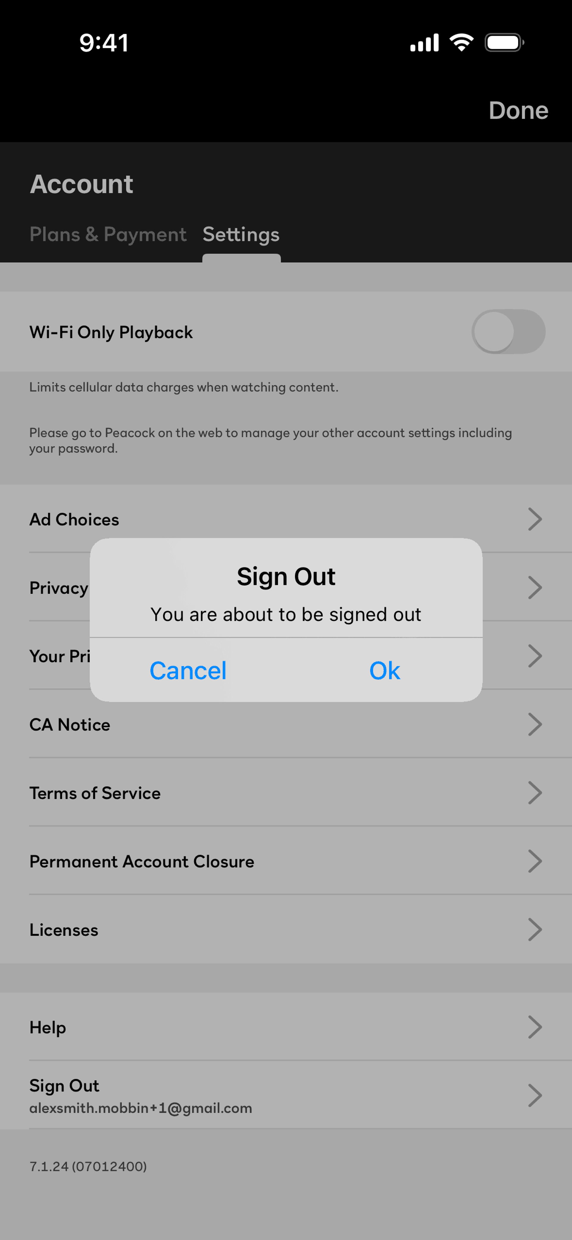 Peacock iOS Entertainment interface screenshot 6