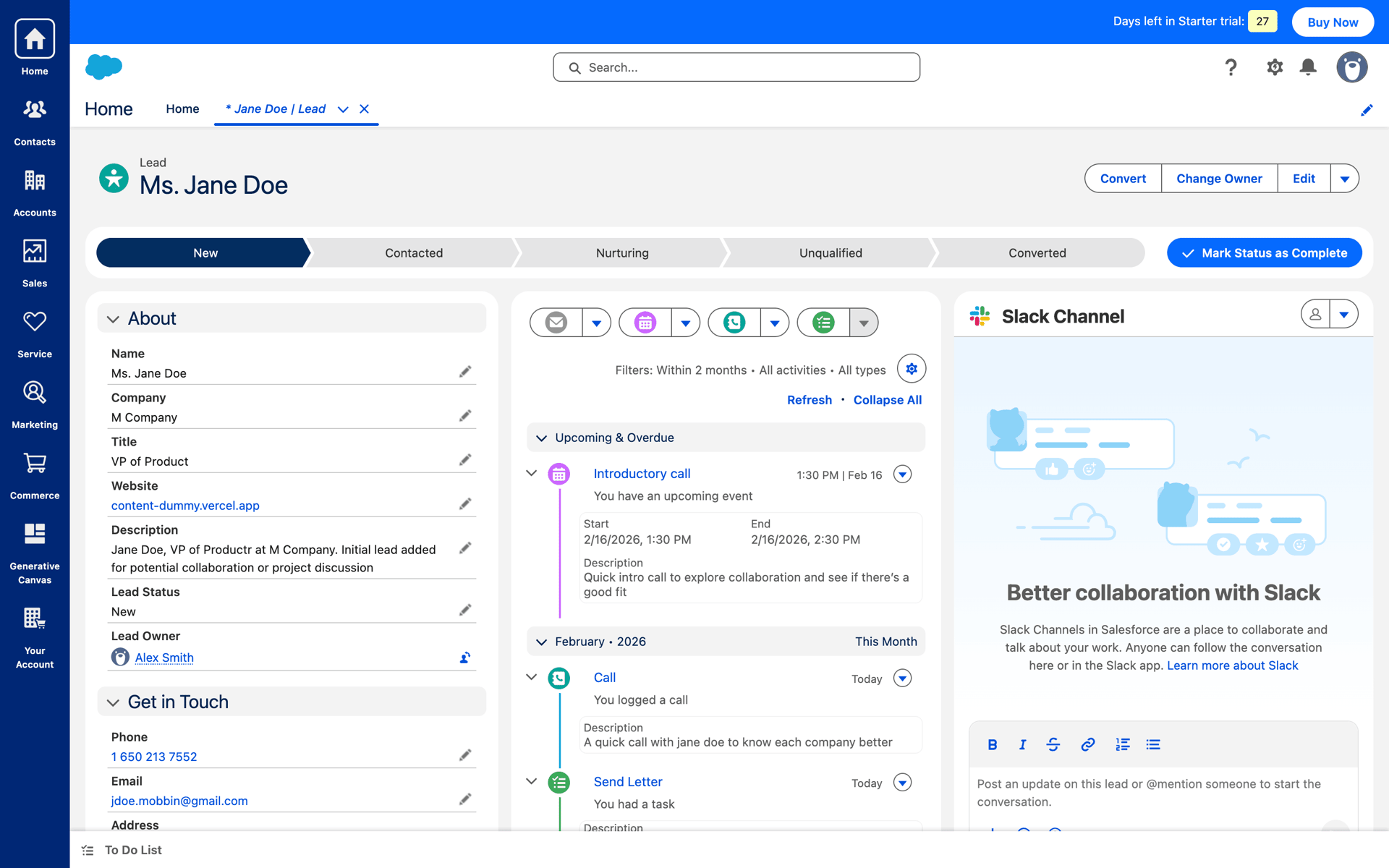 Salesforce Web Business interface screenshot 7