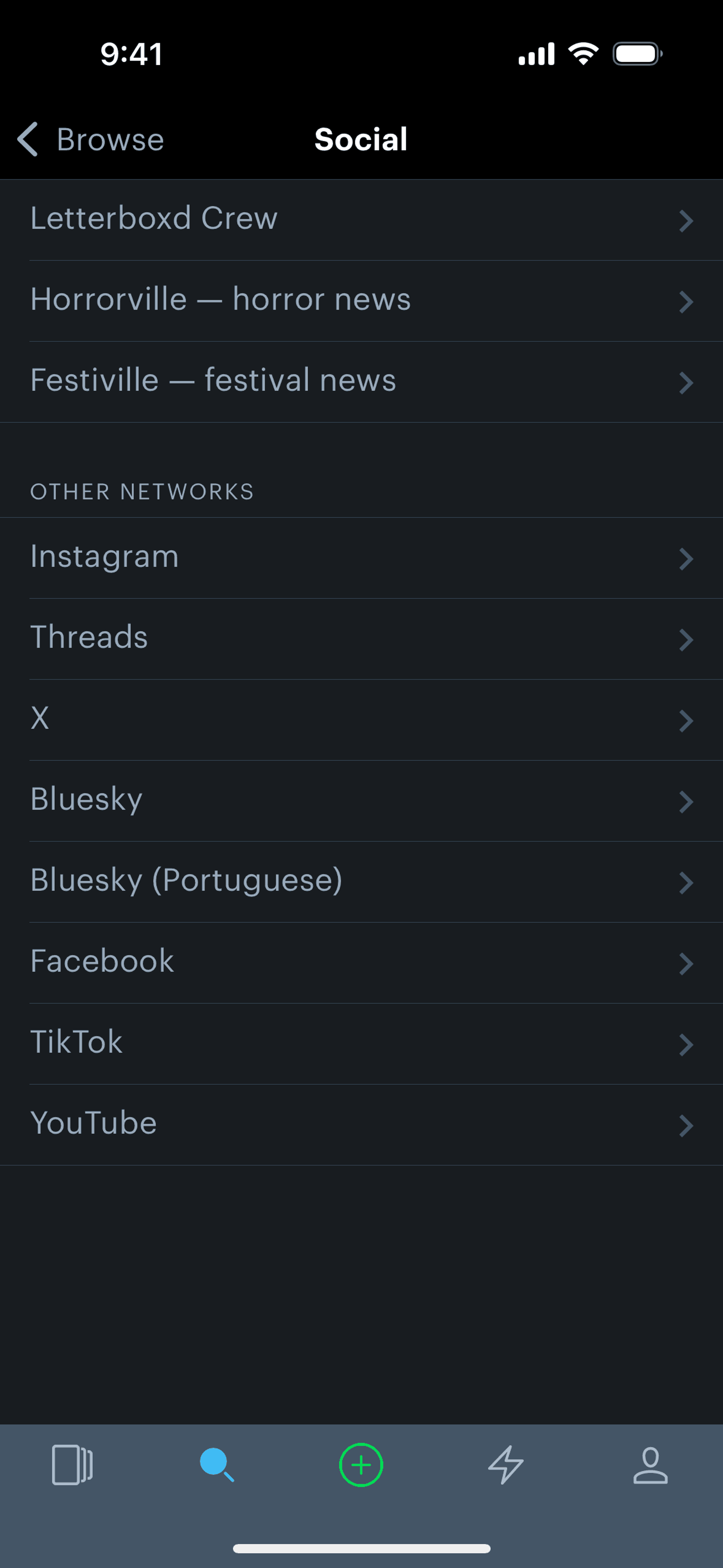 Letterboxd iOS Social Networking interface screenshot 5