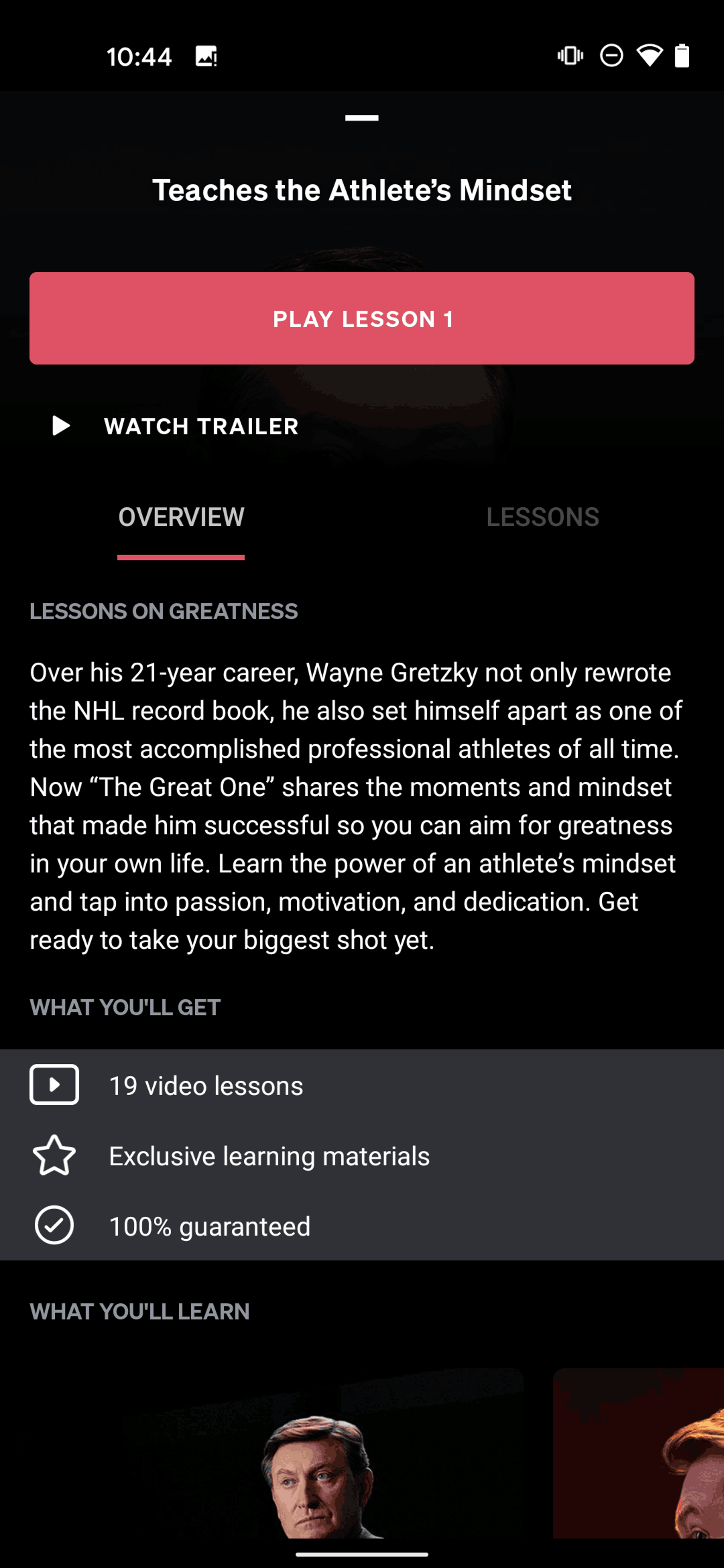 MasterClass Android Education interface screenshot 18