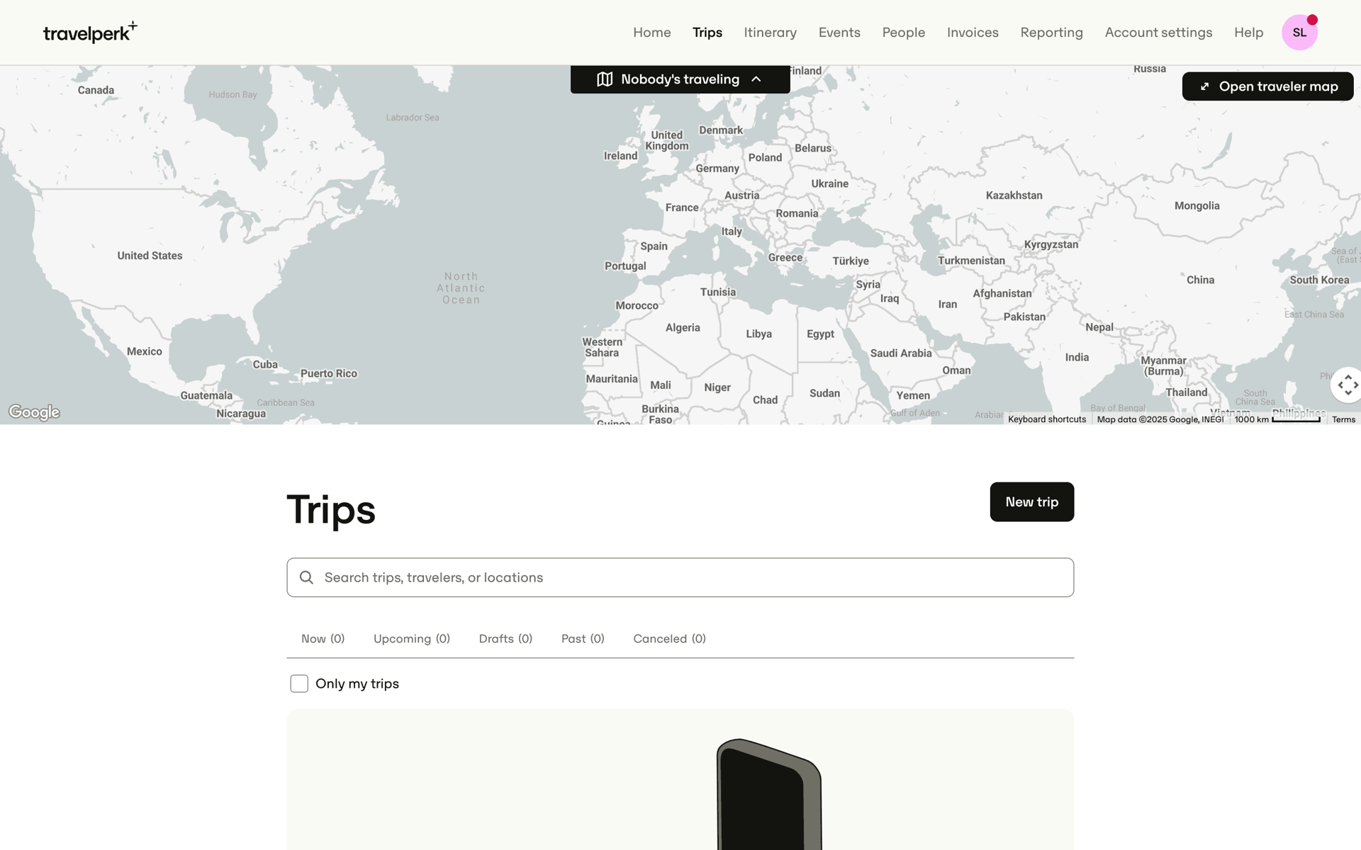 TravelPerk Web Travel & Transportation interface screenshot 6