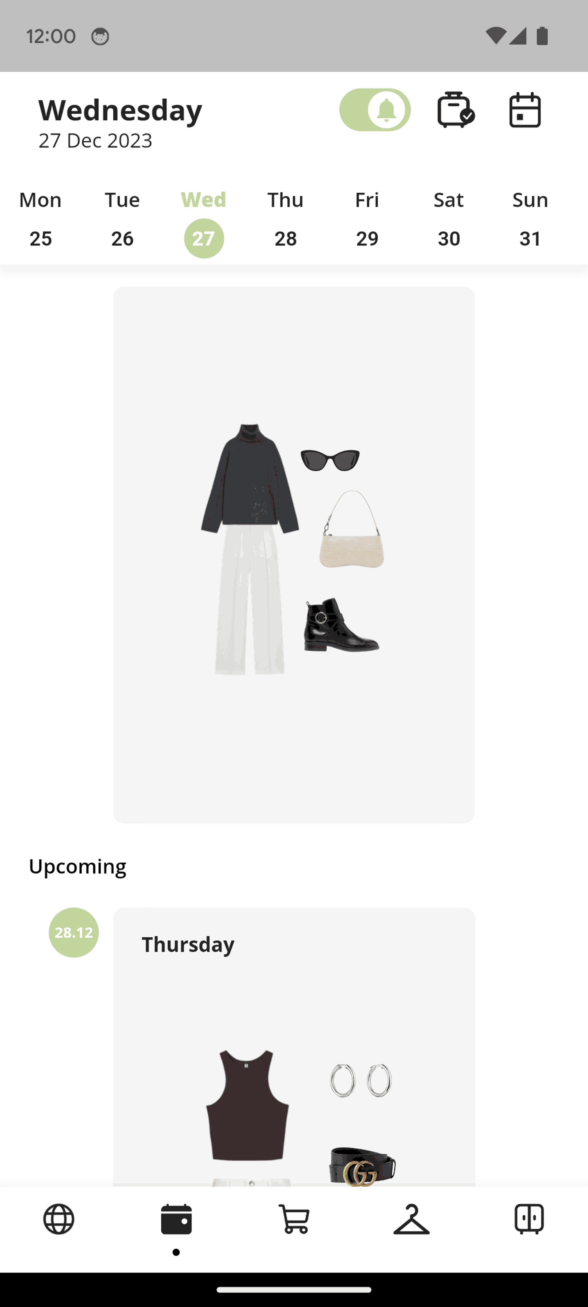 Whering Android Lifestyle interface screenshot 2