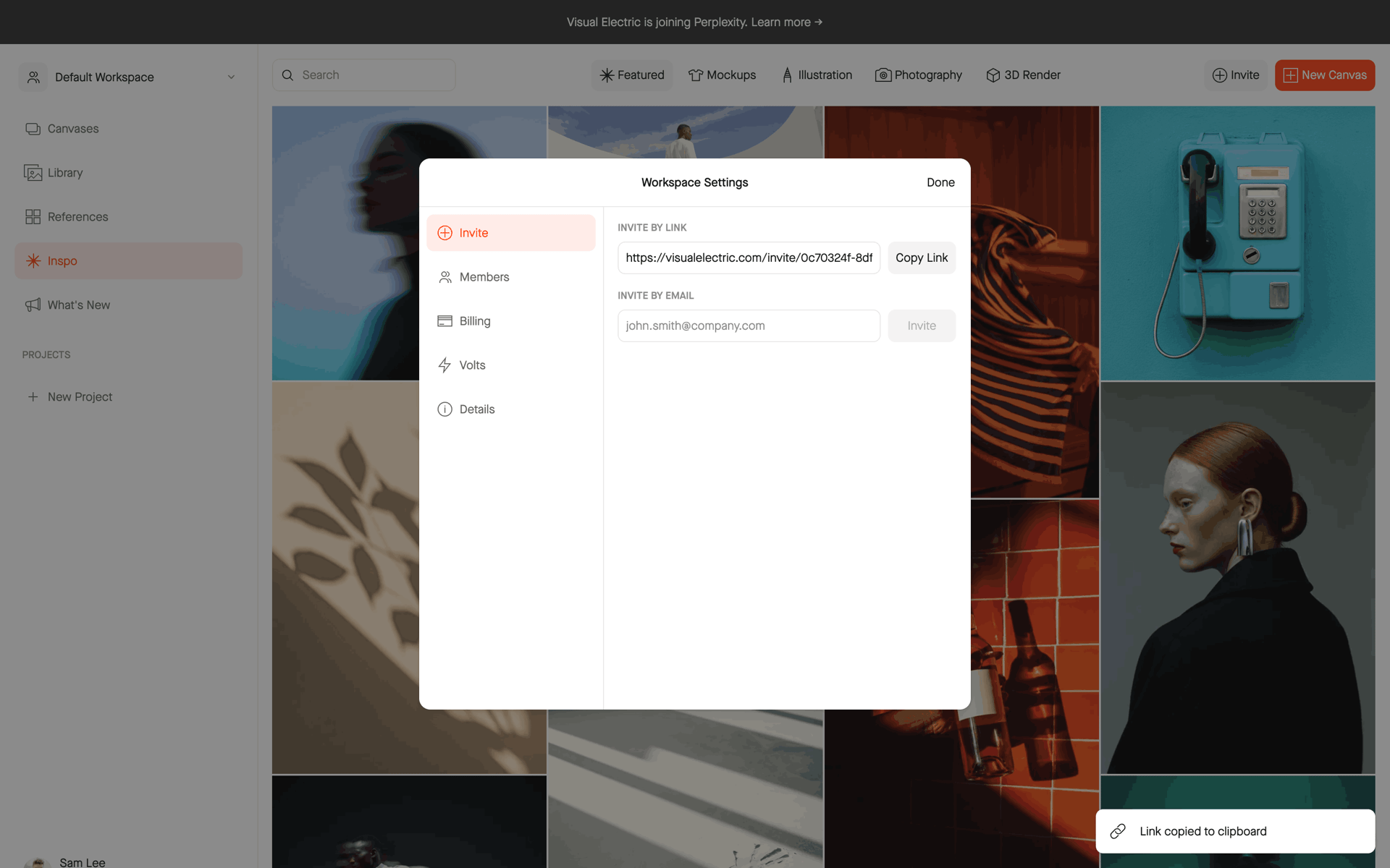 Visual Electric Web AI interface screenshot 7