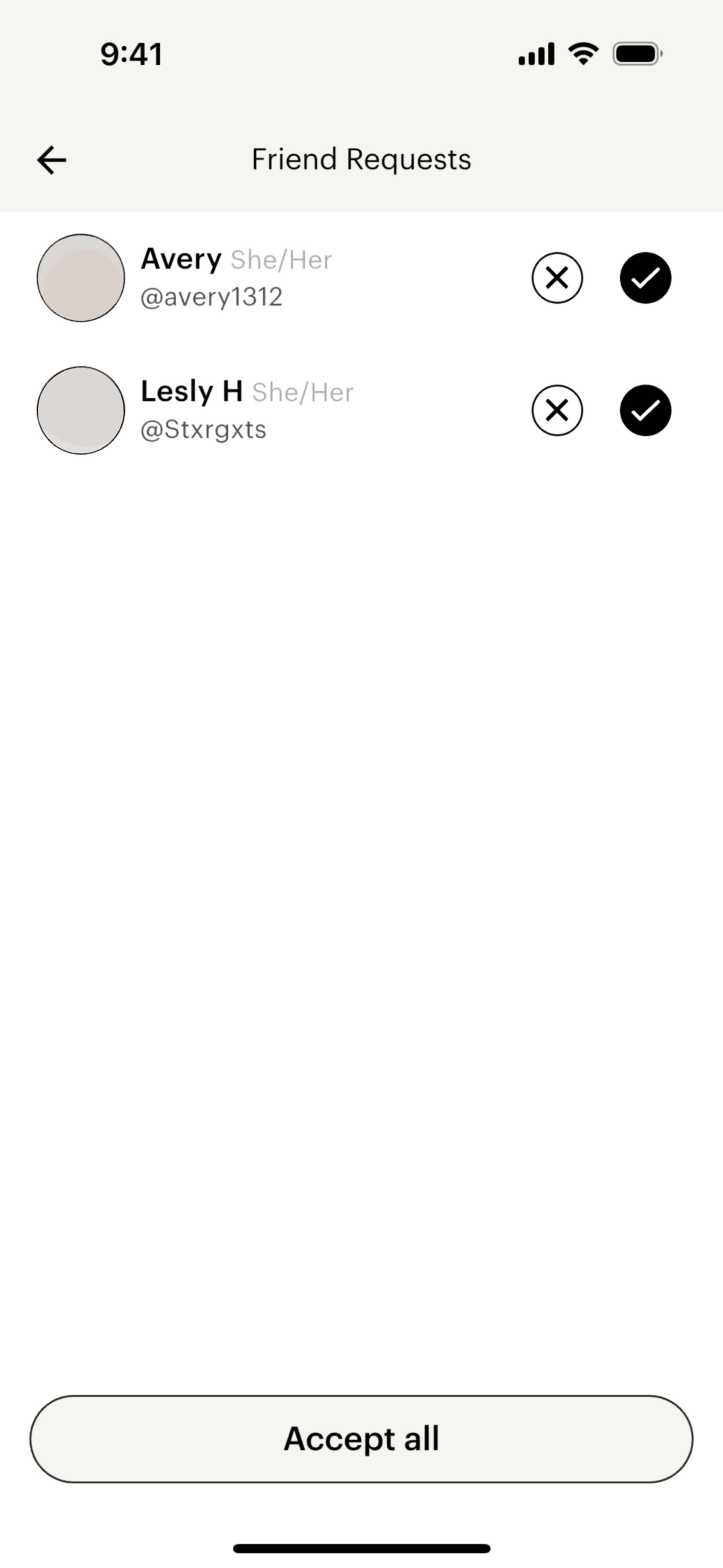 Lex iOS Social Networking interface screenshot 13