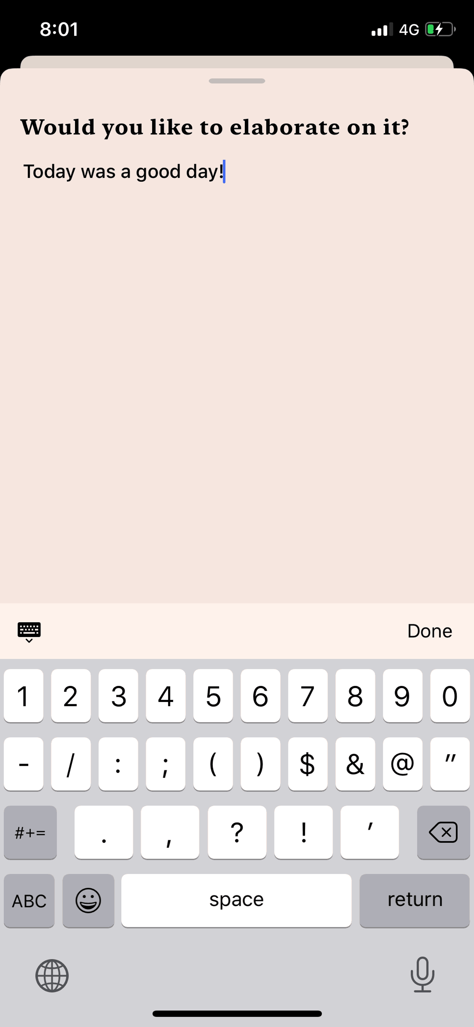 Tangerine iOS Health & Fitness interface screenshot 13