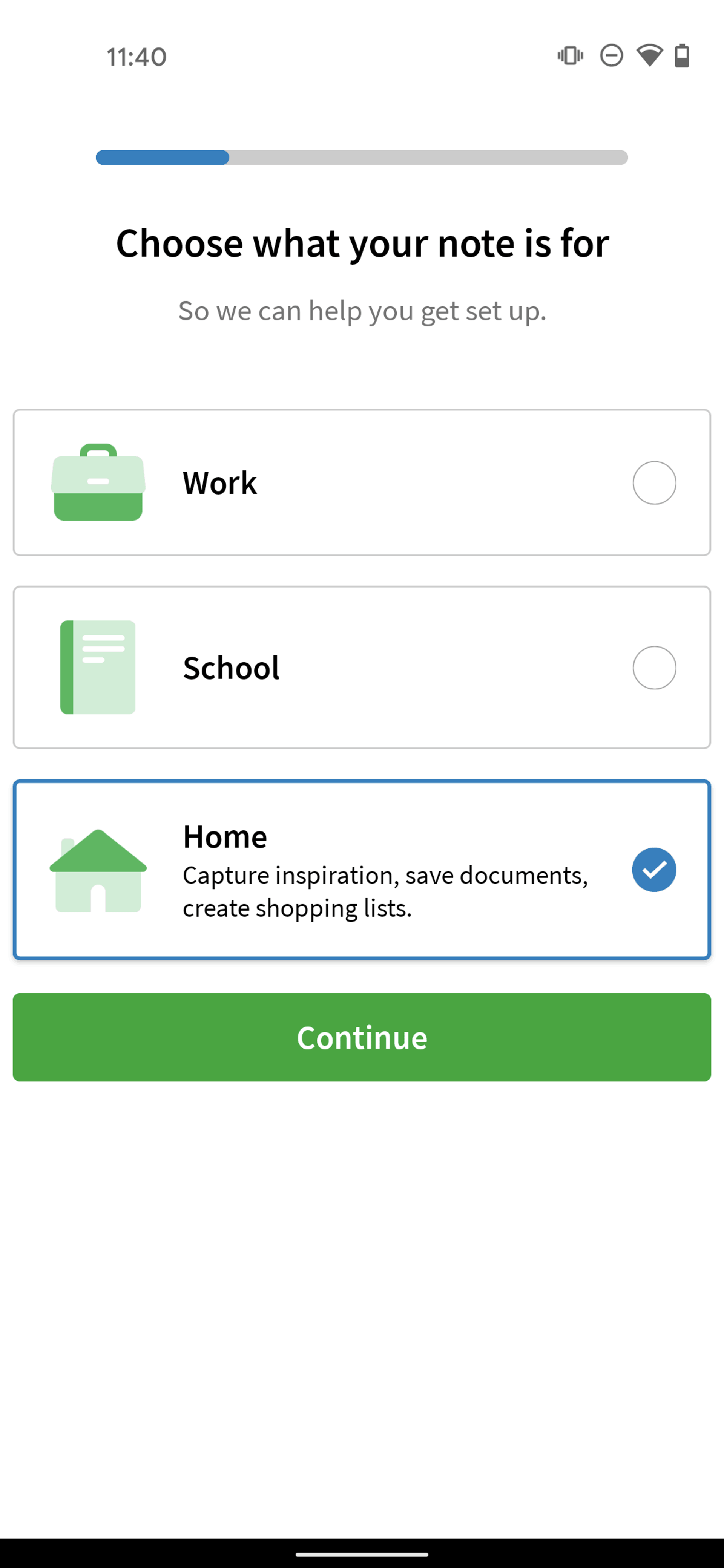 Evernote Android Productivity interface screenshot 12