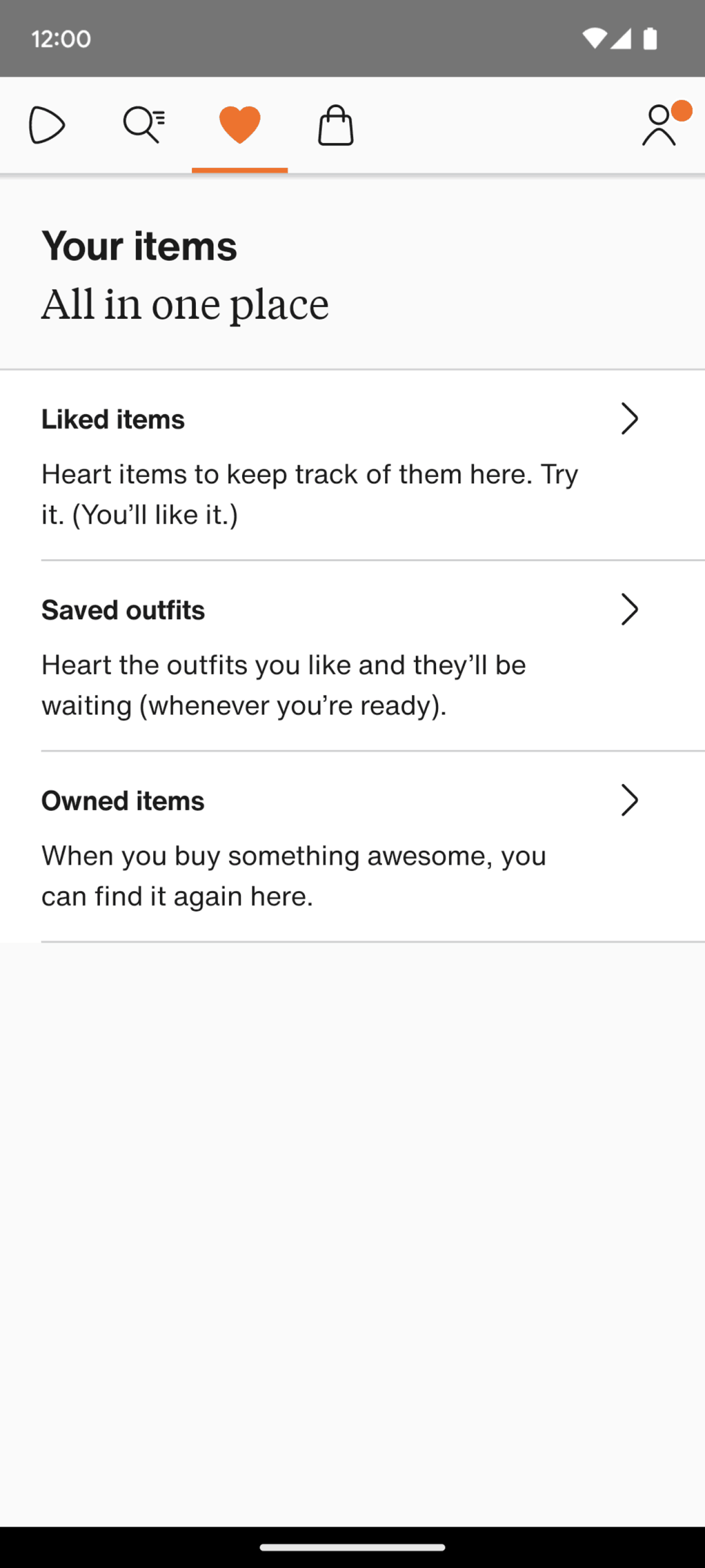 Zalando Android Shopping interface screenshot 3