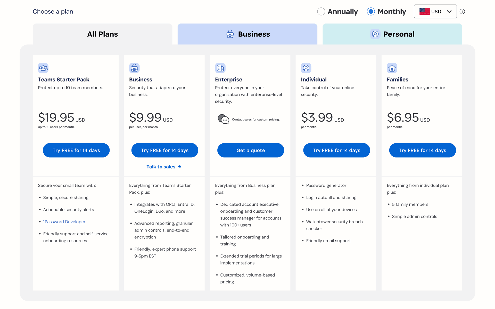 1Password Web Productivity interface screenshot 4