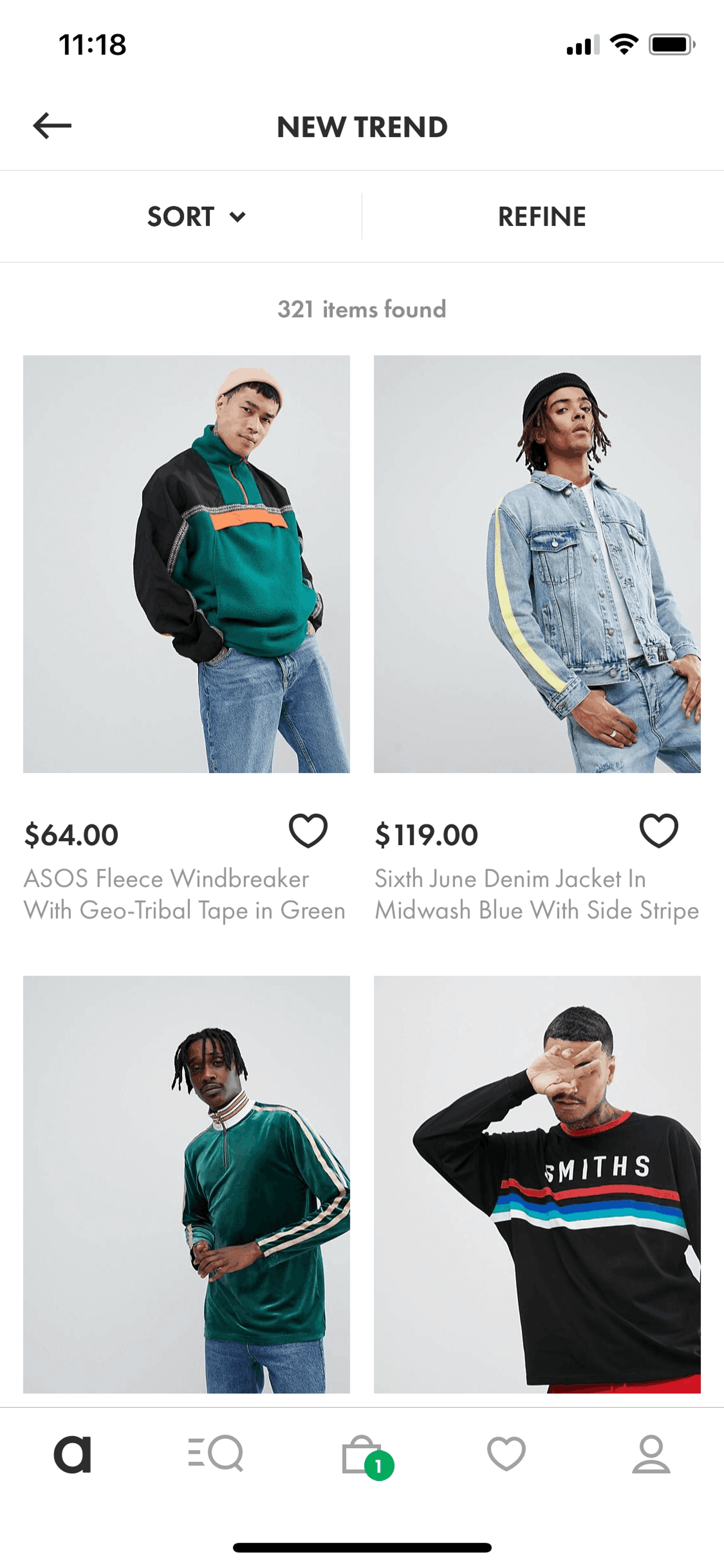 ASOS iOS Shopping interface screenshot 9