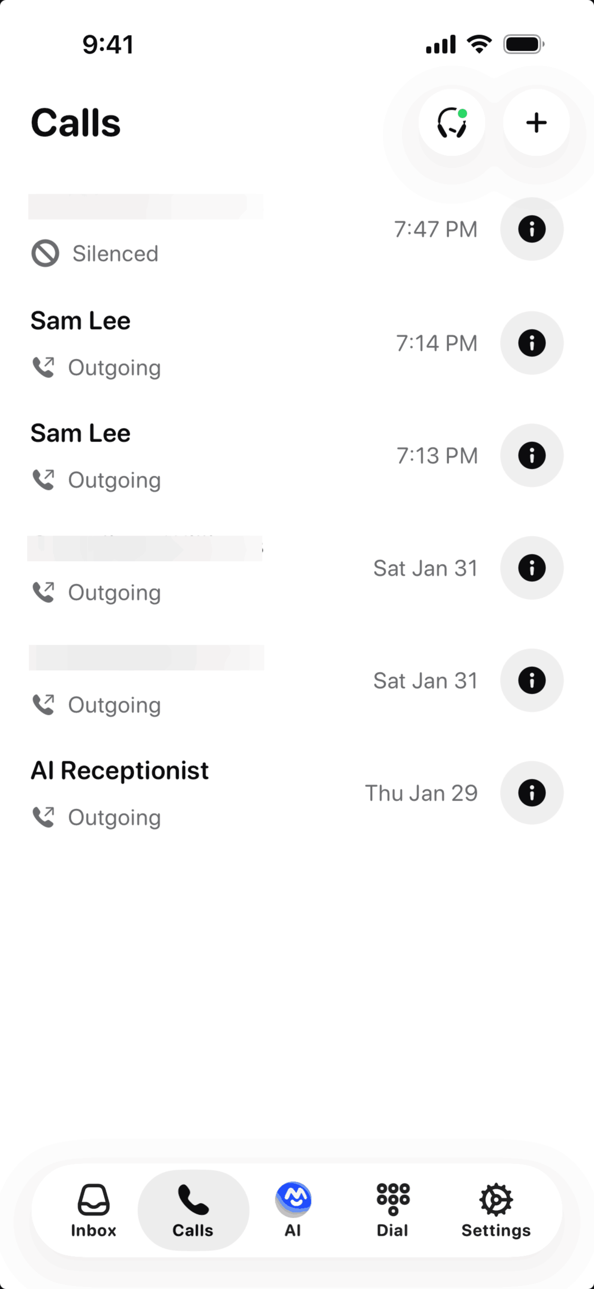 Beside iOS AI interface screenshot 13
