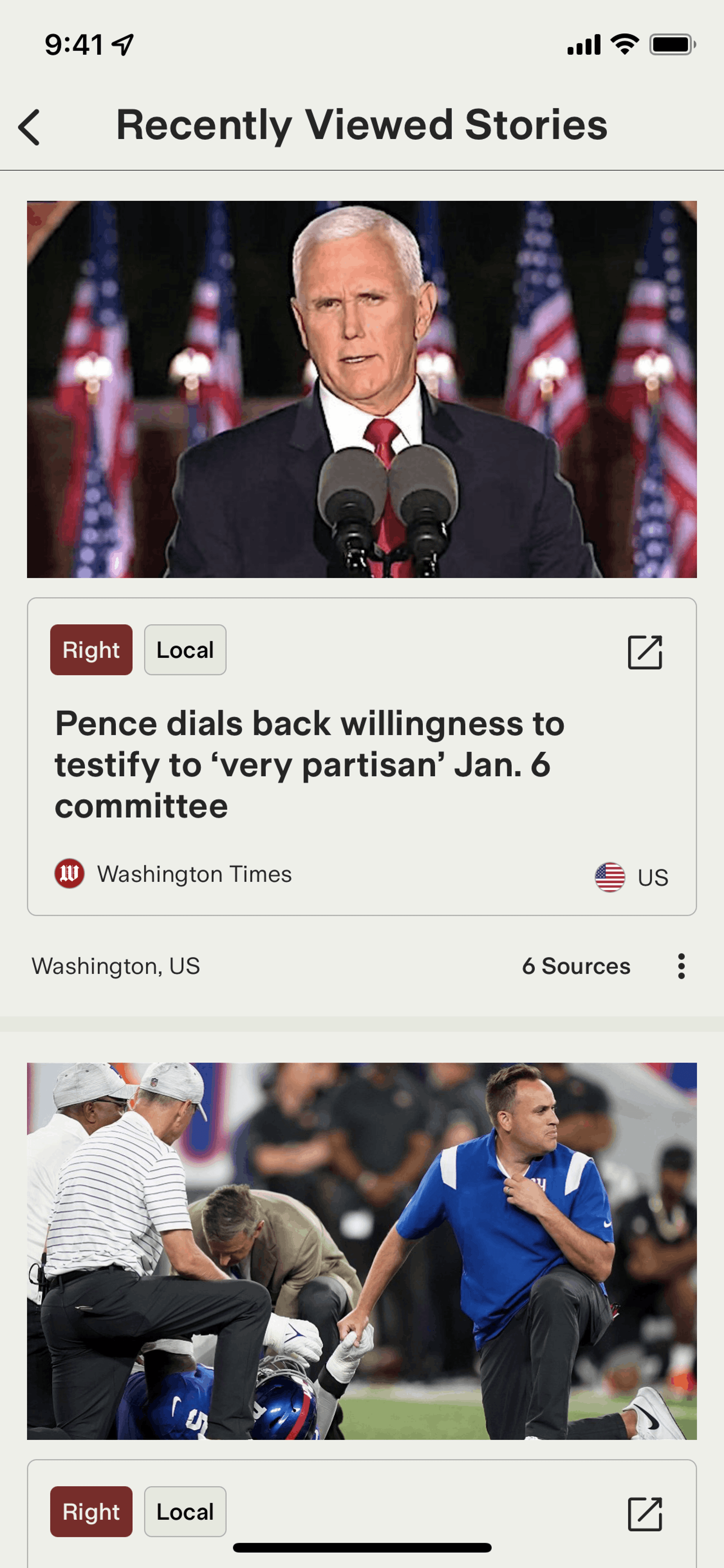 Ground News iOS News interface screenshot 17