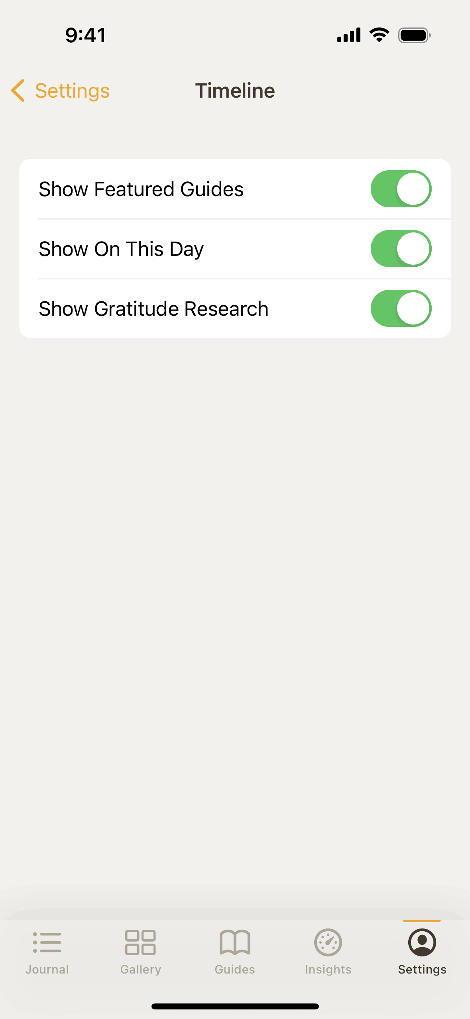 5 Minute Journal iOS Health & Fitness interface screenshot 11