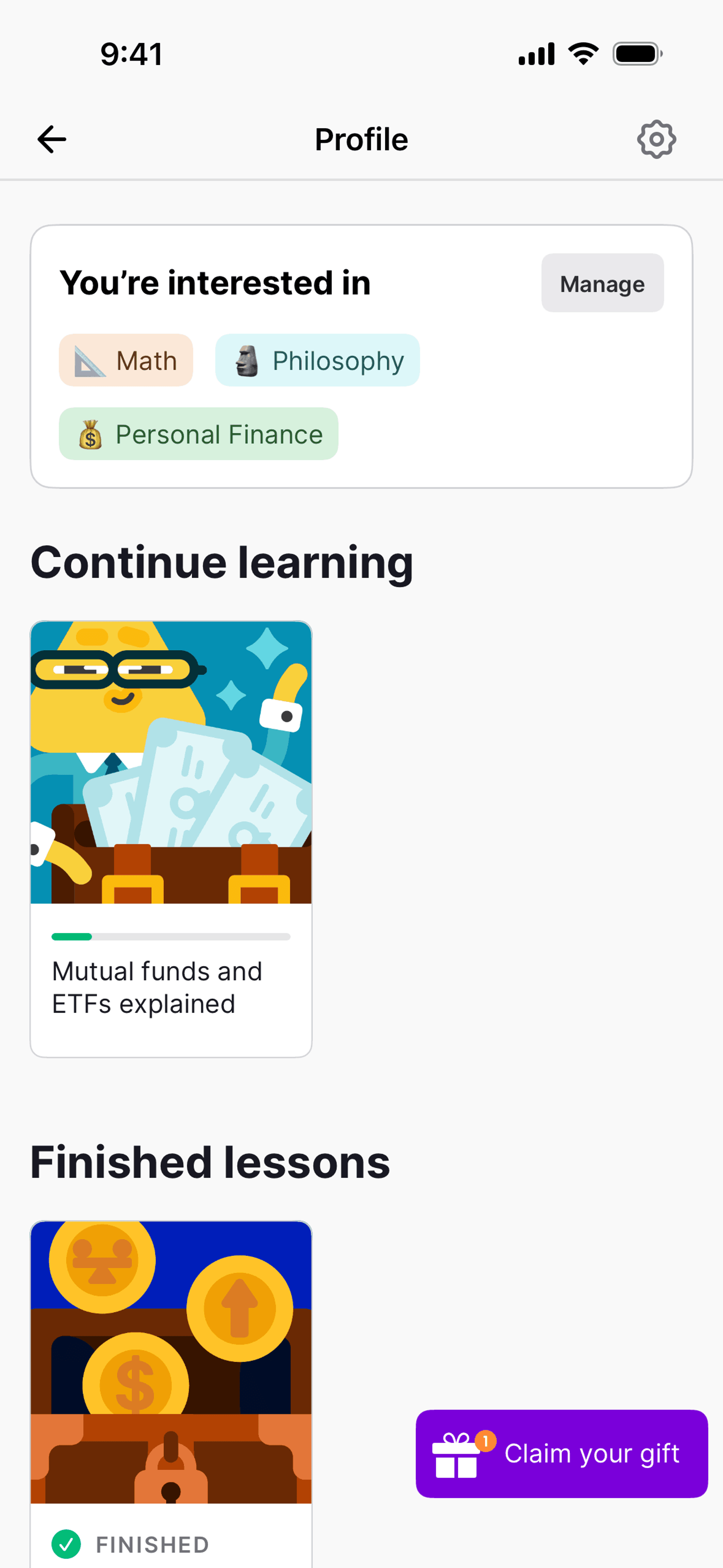 Nibble iOS quiz interface screenshot 24