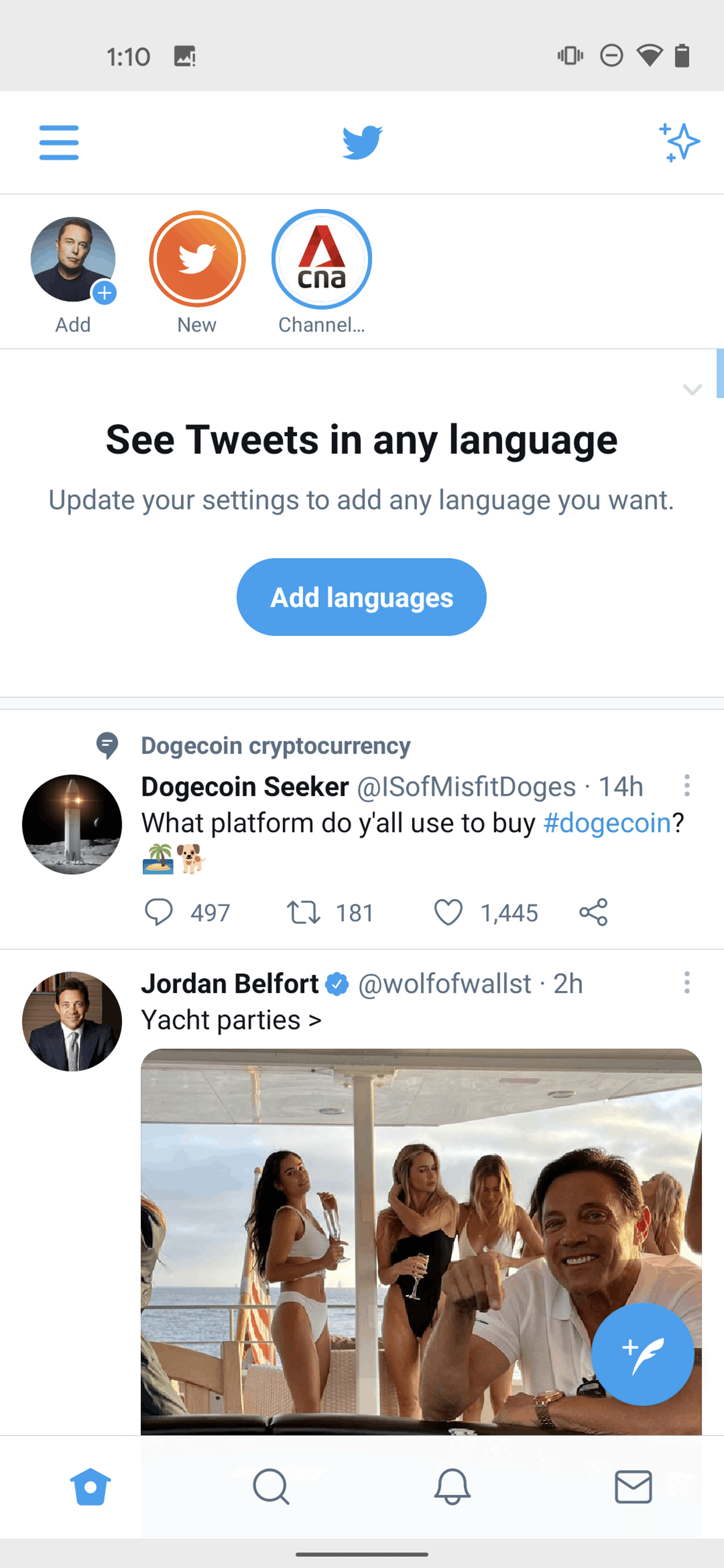 Twitter Android Social Networking interface screenshot 20