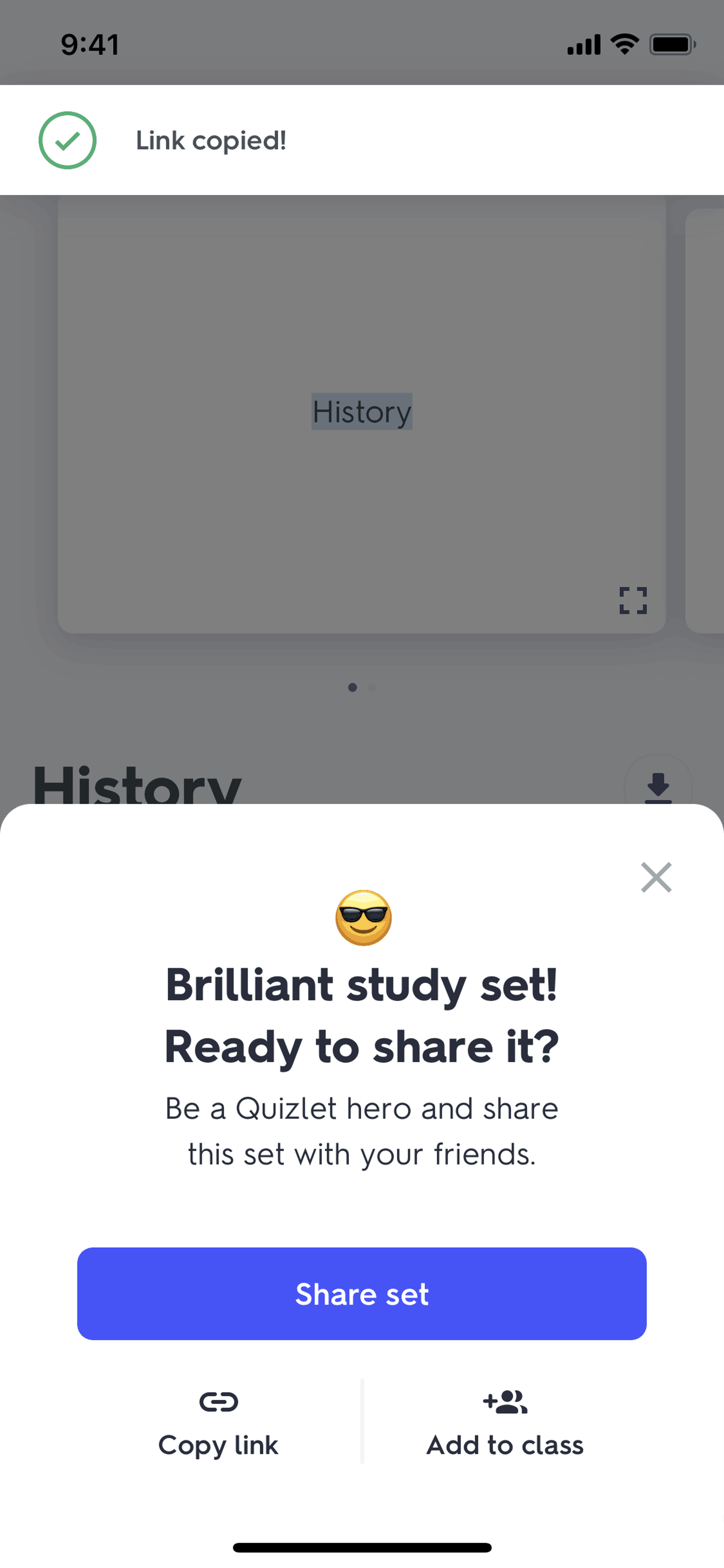 Quizlet iOS Education interface screenshot 17