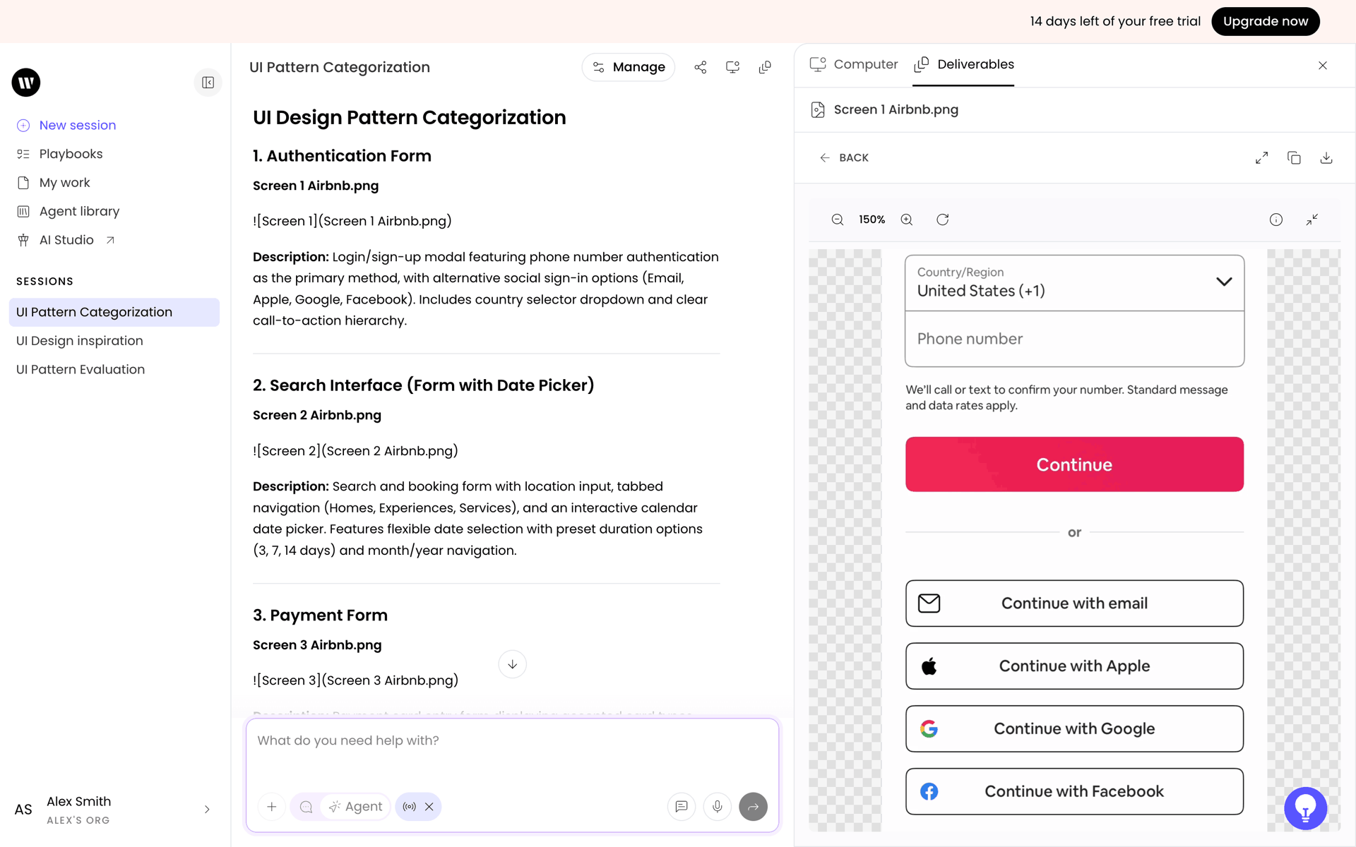 WRITER Web Business interface screenshot 10