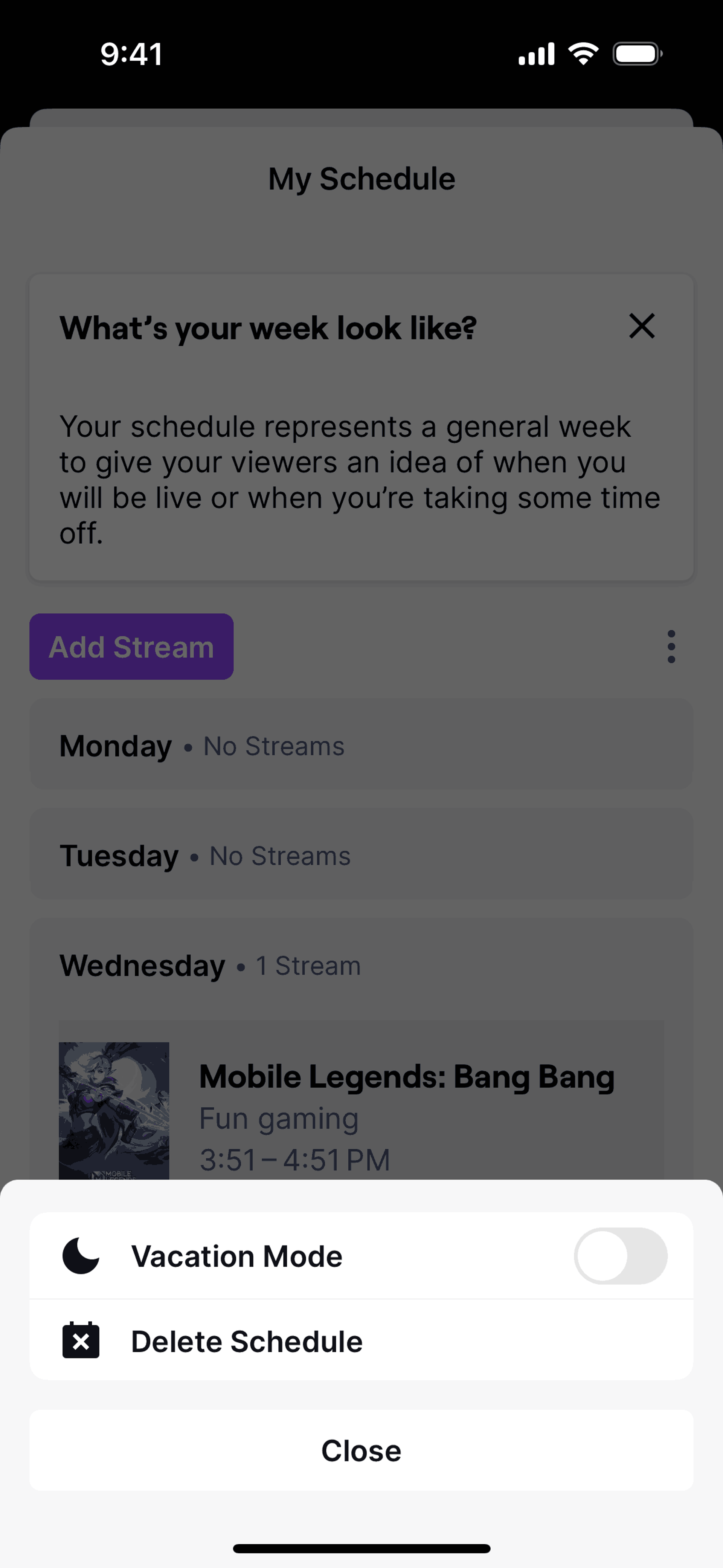 Twitch iOS Photo & Video interface screenshot 17