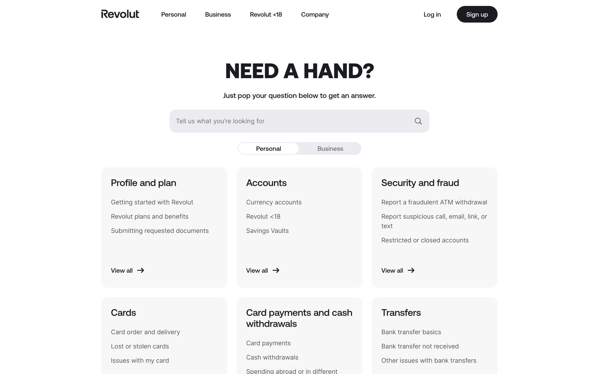 Revolut Web Finance interface screenshot 18