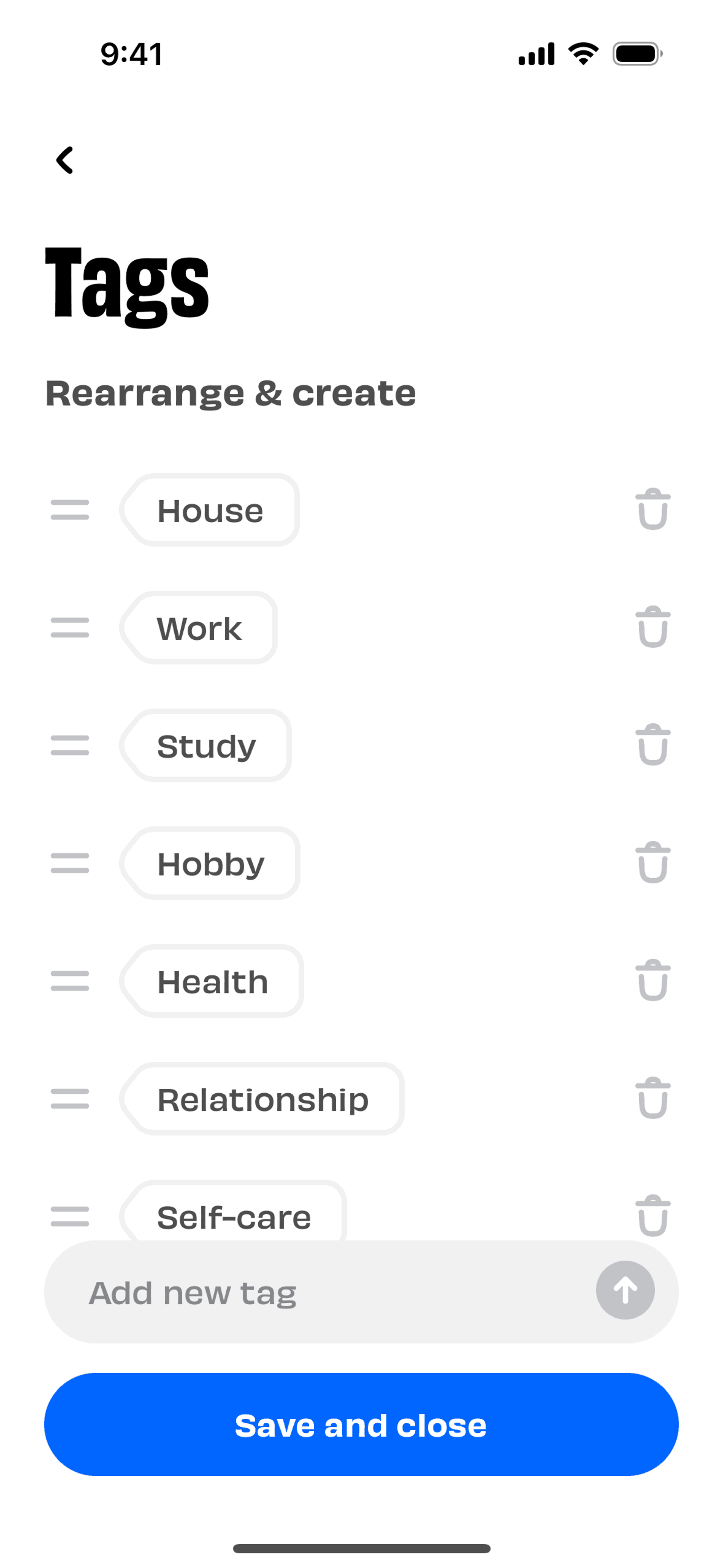 Numo iOS Productivity interface screenshot 6
