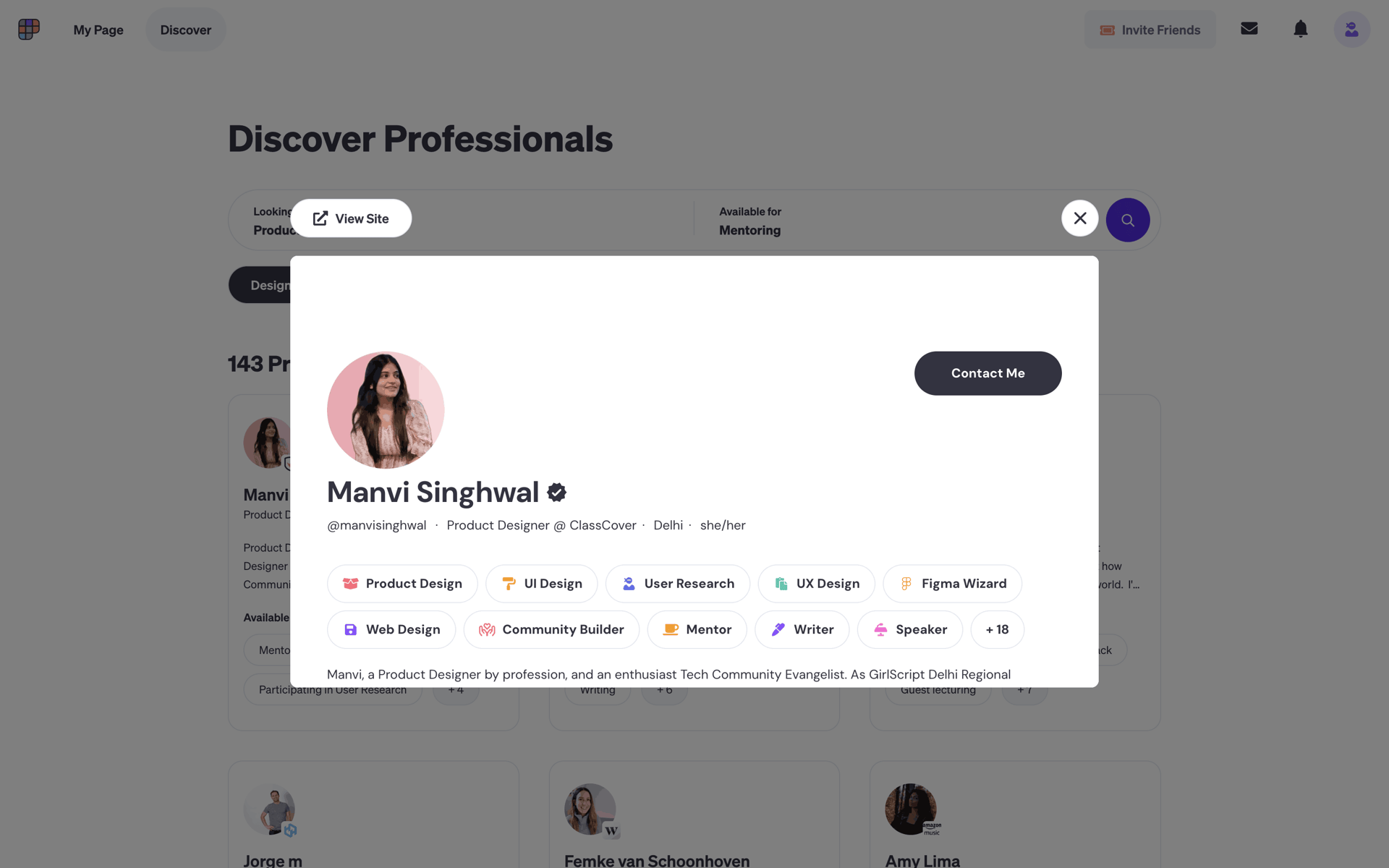 Polywork Web Social Networking interface screenshot 14