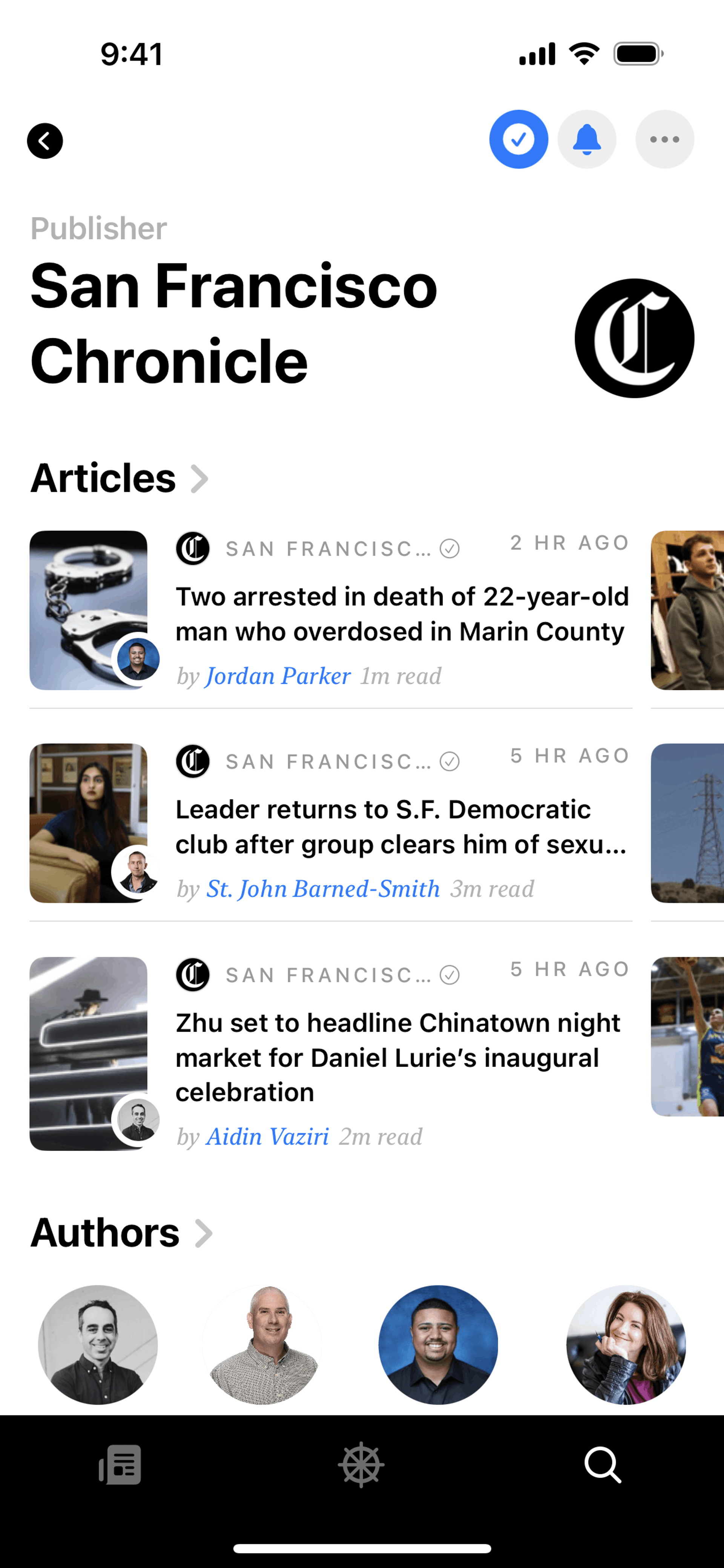 Particle News iOS AI interface screenshot 16