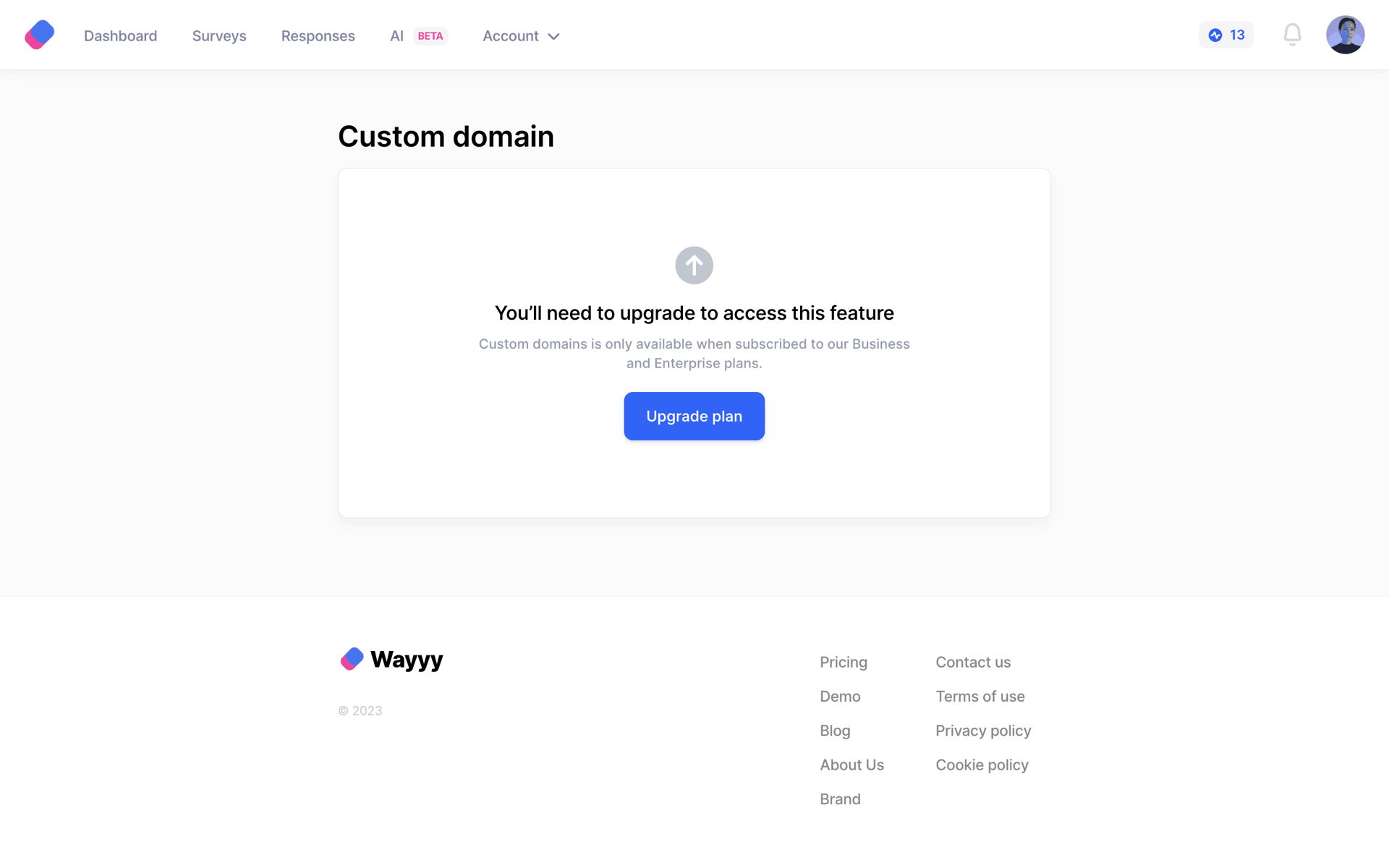 Wayyy Web AI interface screenshot 13