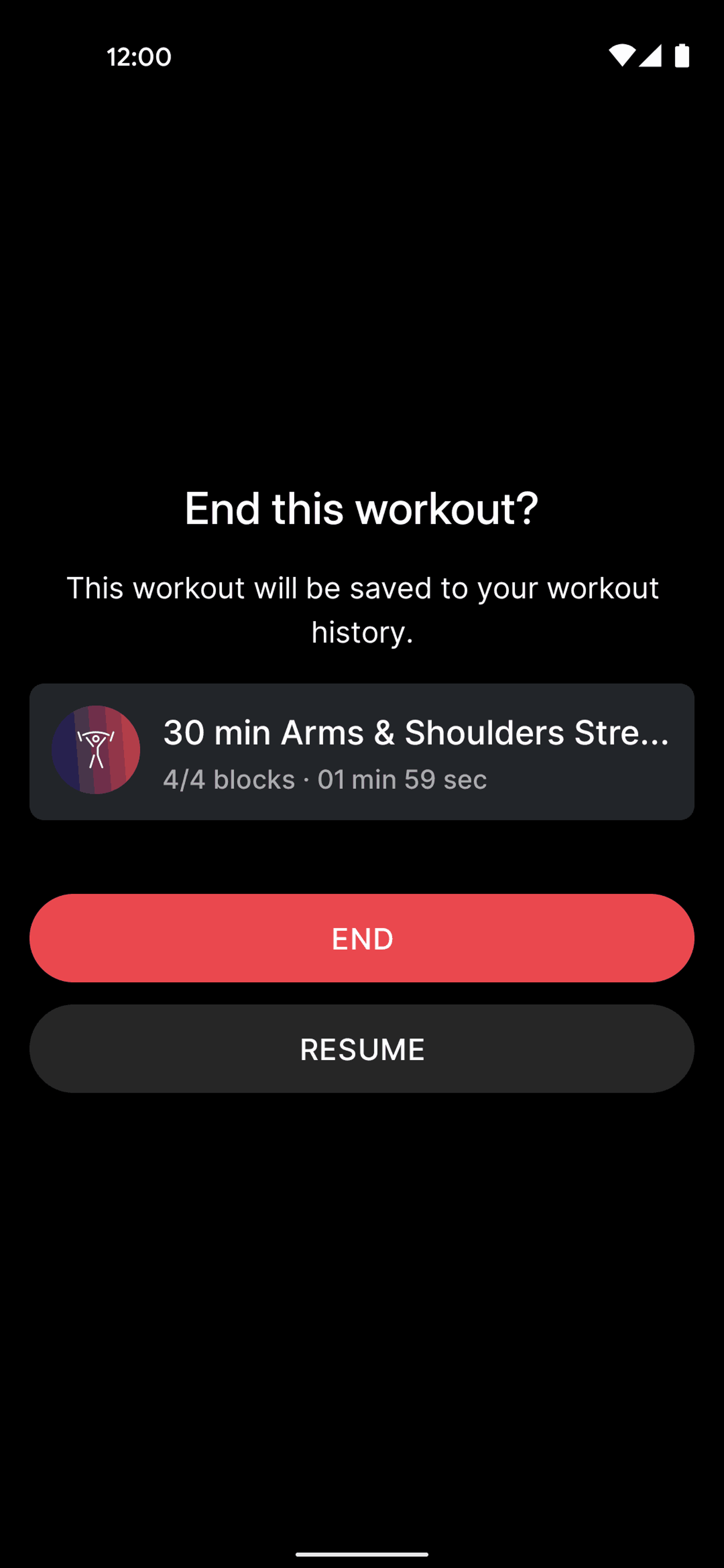 Peloton Android Health & Fitness interface screenshot 5