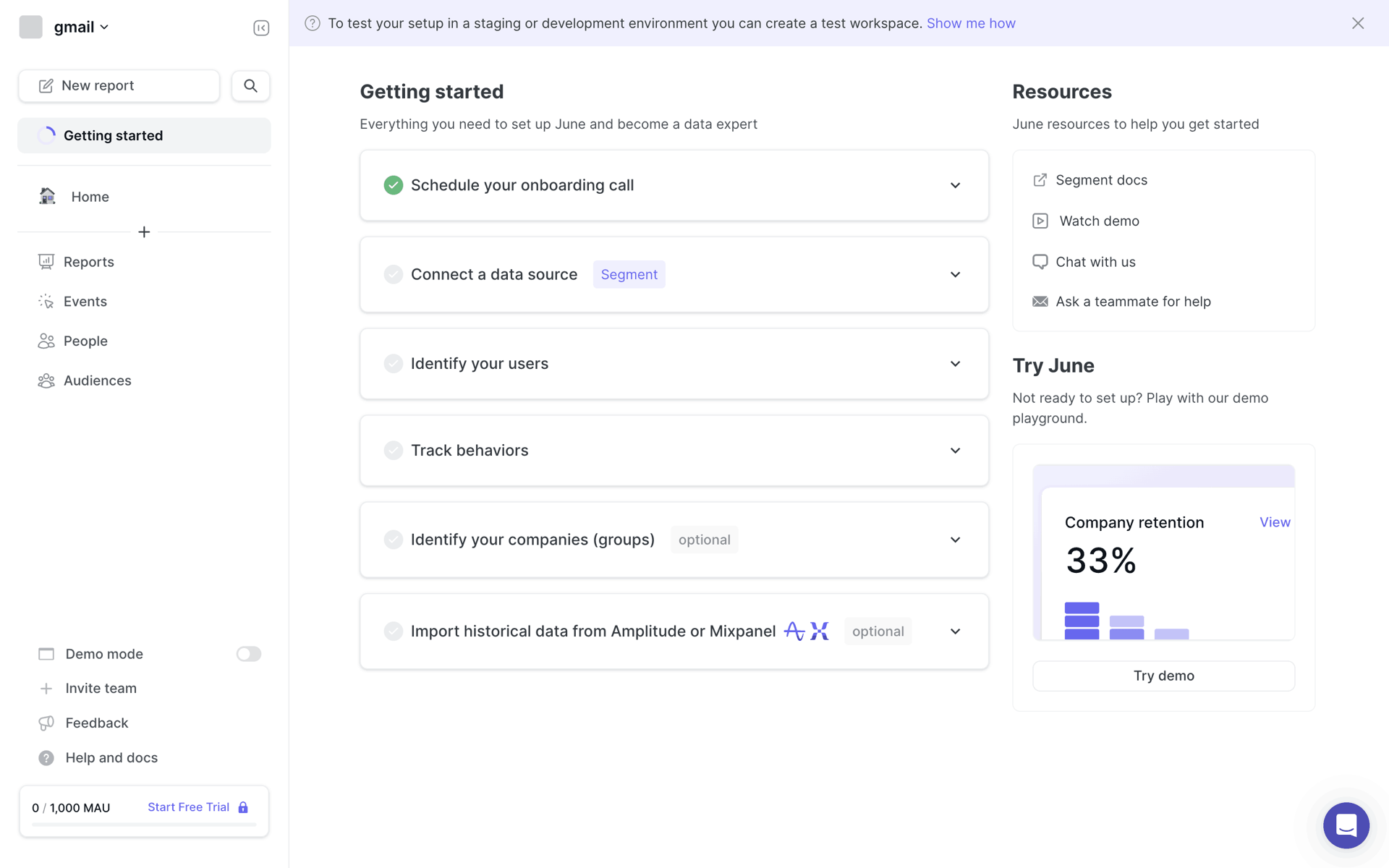 June Web Business interface screenshot 9