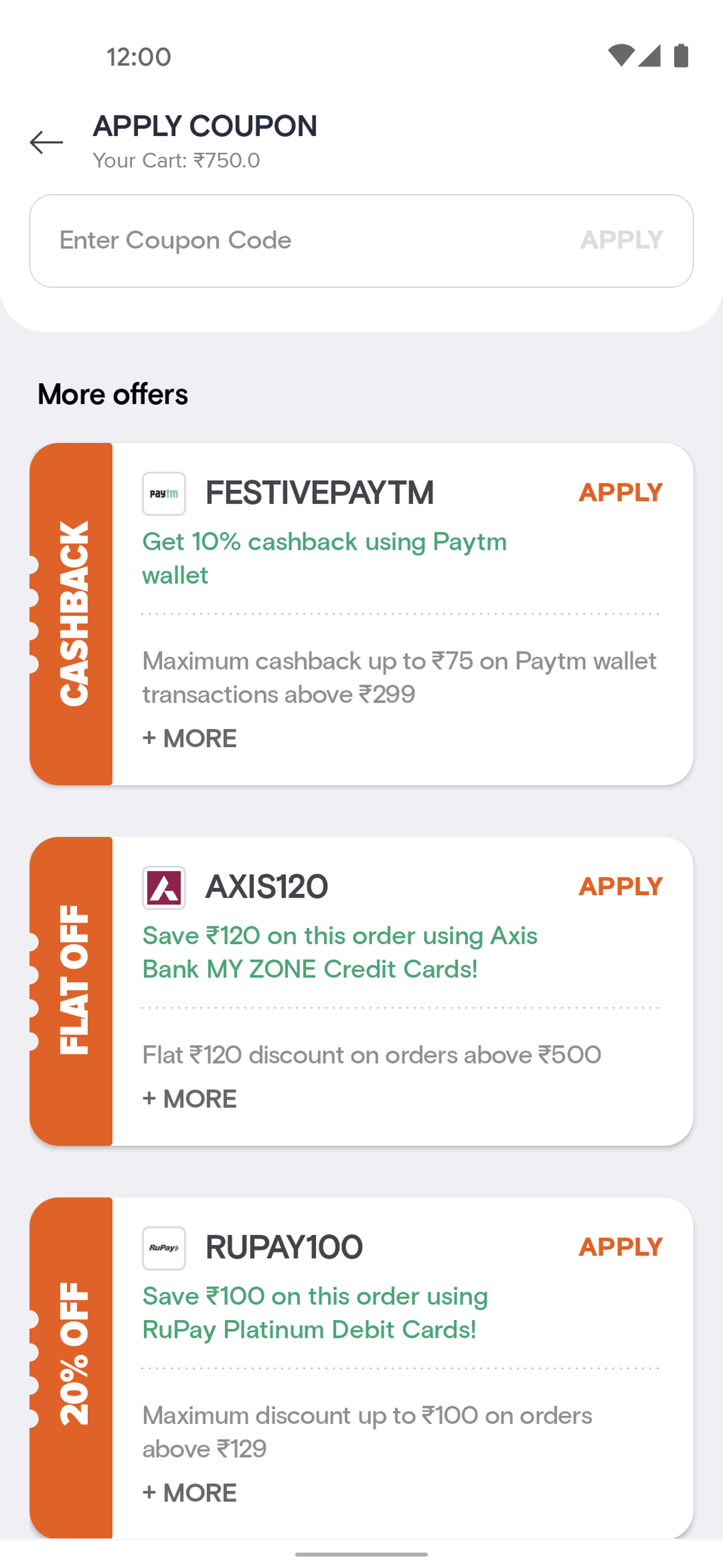 Swiggy Android Food & Drink interface screenshot 6
