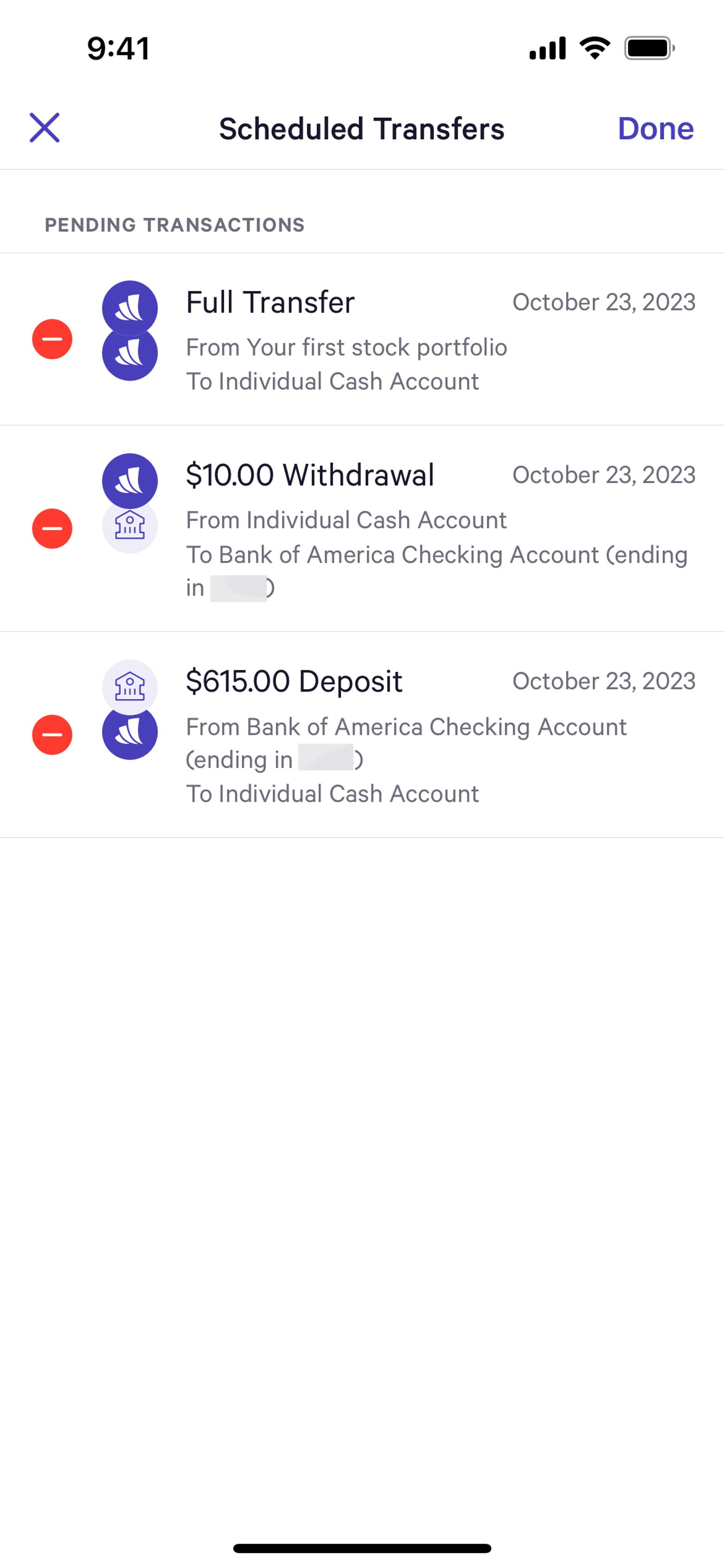 Wealthfront iOS Finance interface screenshot 7