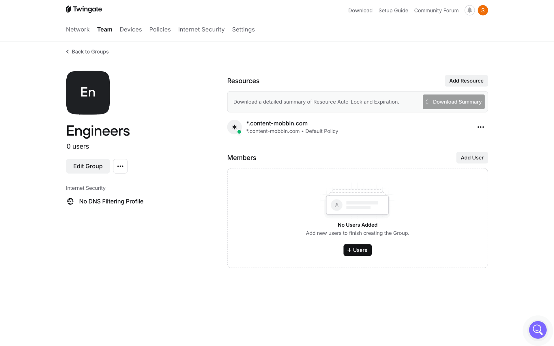 Twingate Web Developer Tools interface screenshot 15
